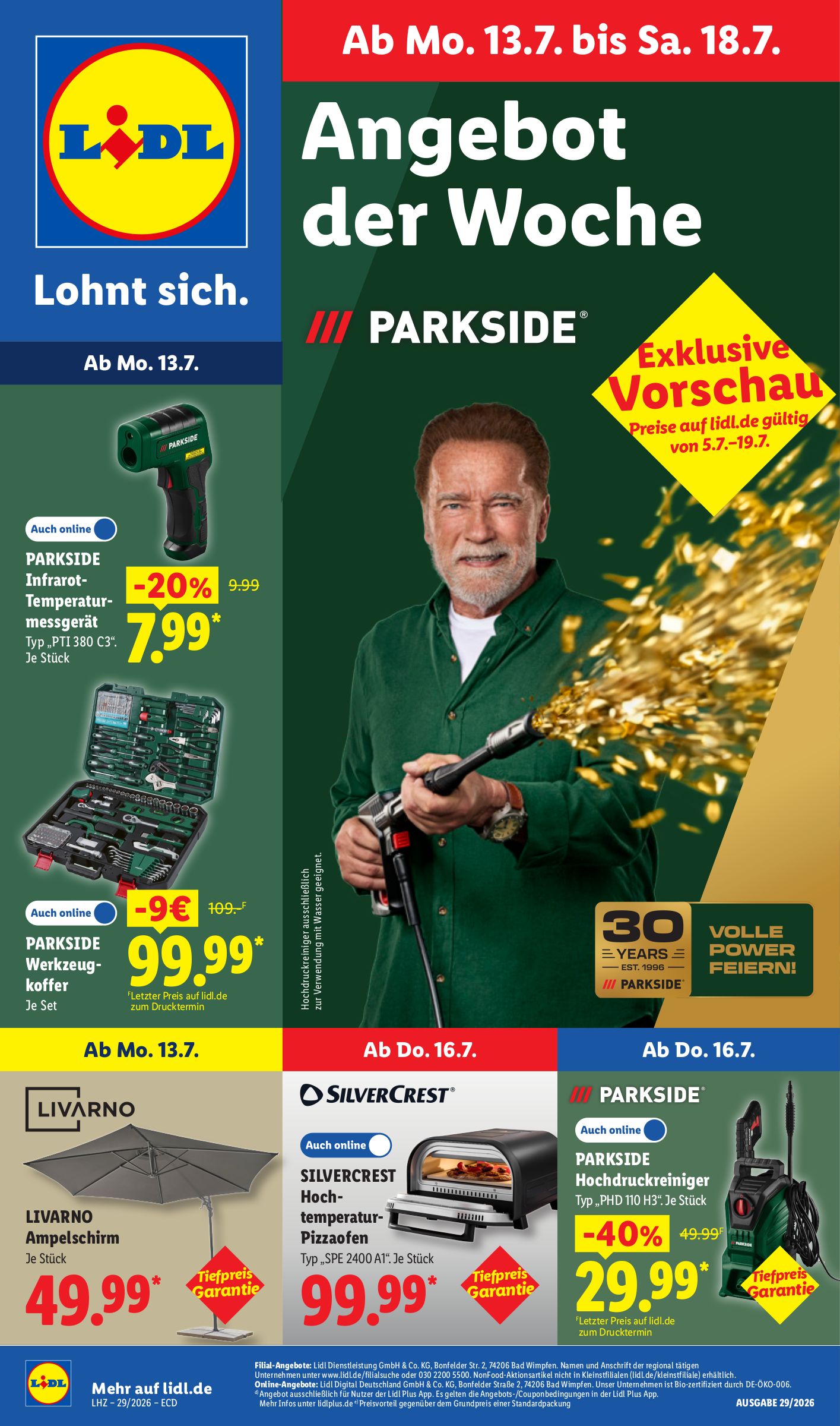 Lidl Prospekt nächste Woche – von Montag 13.07.2026 bis Samstag 18.07.2026