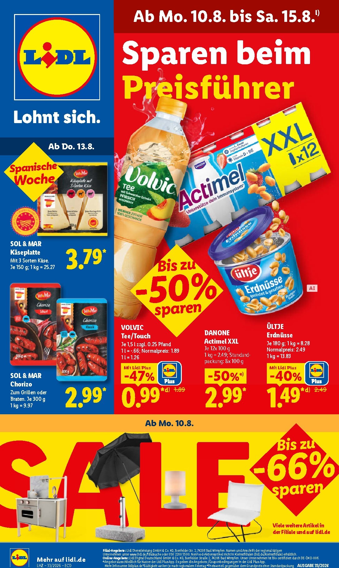 Lidl Prospekt nächste Woche – von Montag 10.08.2026 bis Samstag 15.08.2026