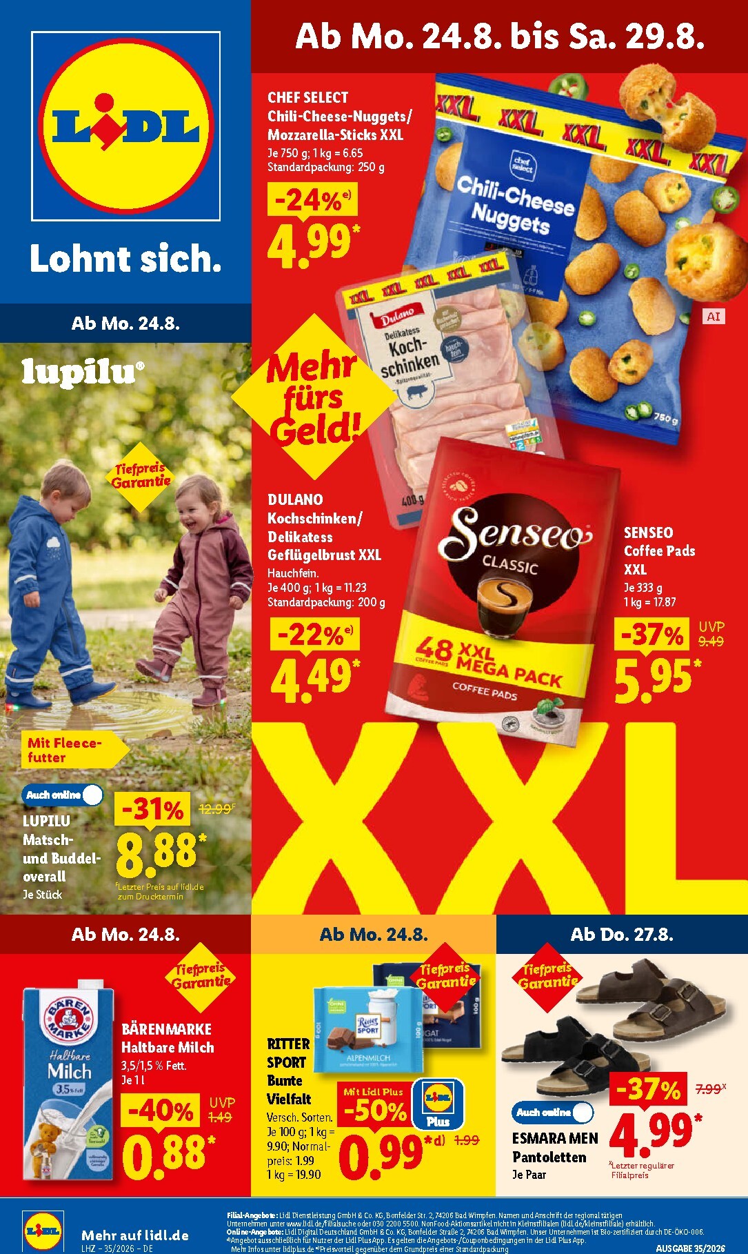 Lidl Prospekt nächste Woche – von Montag 24.08.2026 bis Samstag 29.08.2026