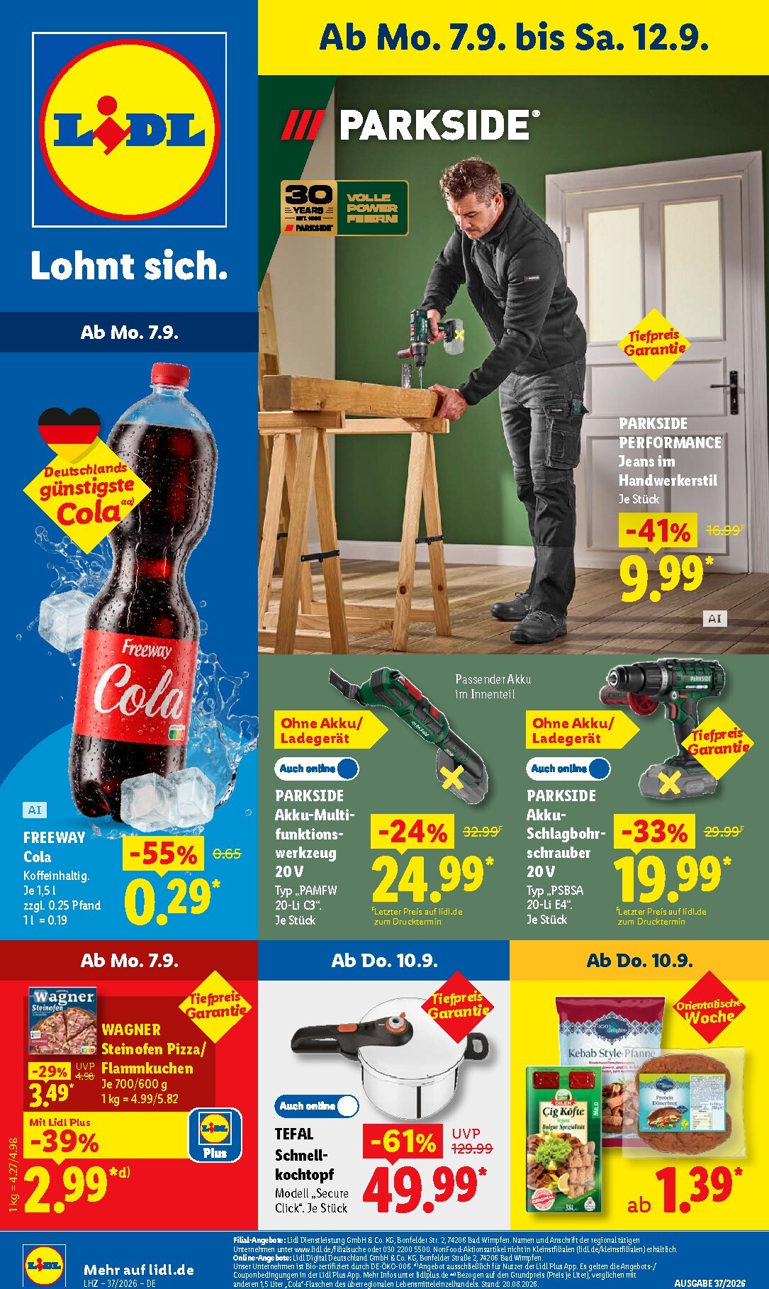Lidl Prospekt nächste Woche – von Montag 07.09.2026 bis Samstag 12.09.2026