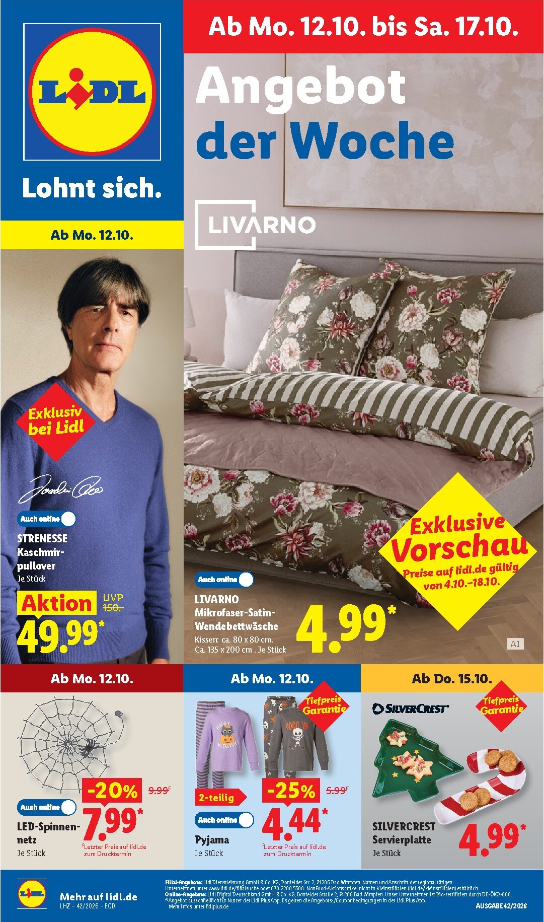 Lidl - Angebot der Woche Prospekt nächste Woche – von Montag 12.10.2026 bis Samstag 17.10.2026