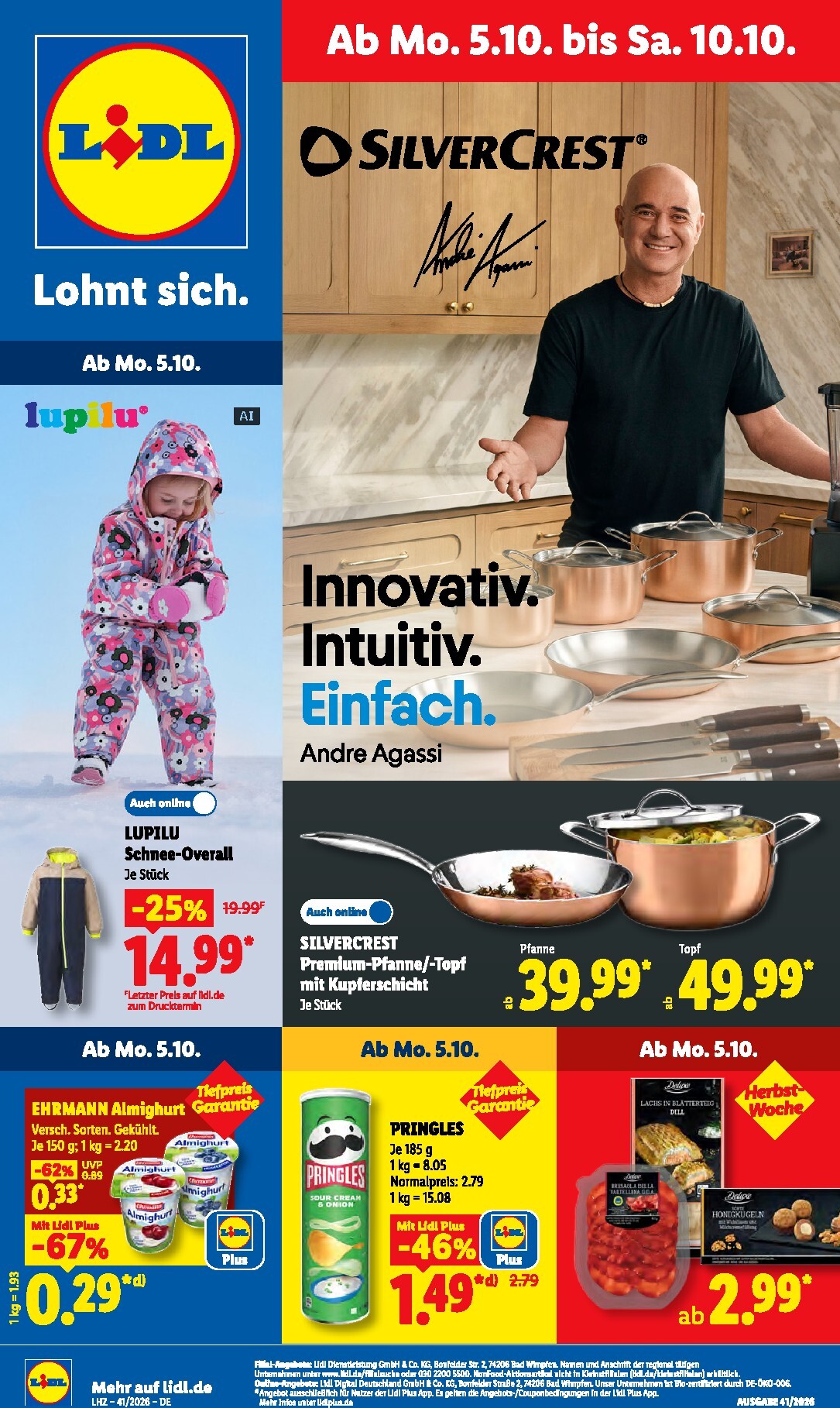 Lidl Prospekt nächste Woche – von Montag 05.10.2026 bis Samstag 10.10.2026