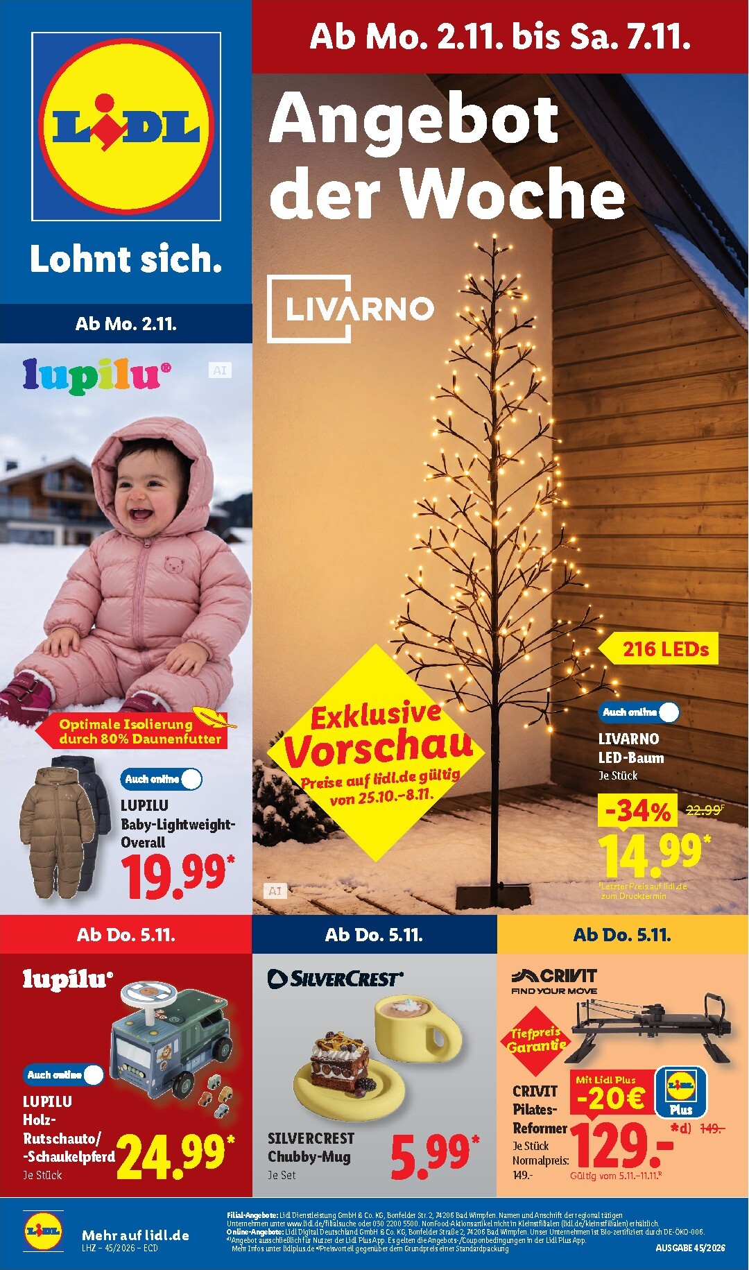 Lidl - Nonfood Prospekt nächste Woche – von Montag 02.11.2026 bis Samstag 07.11.2026