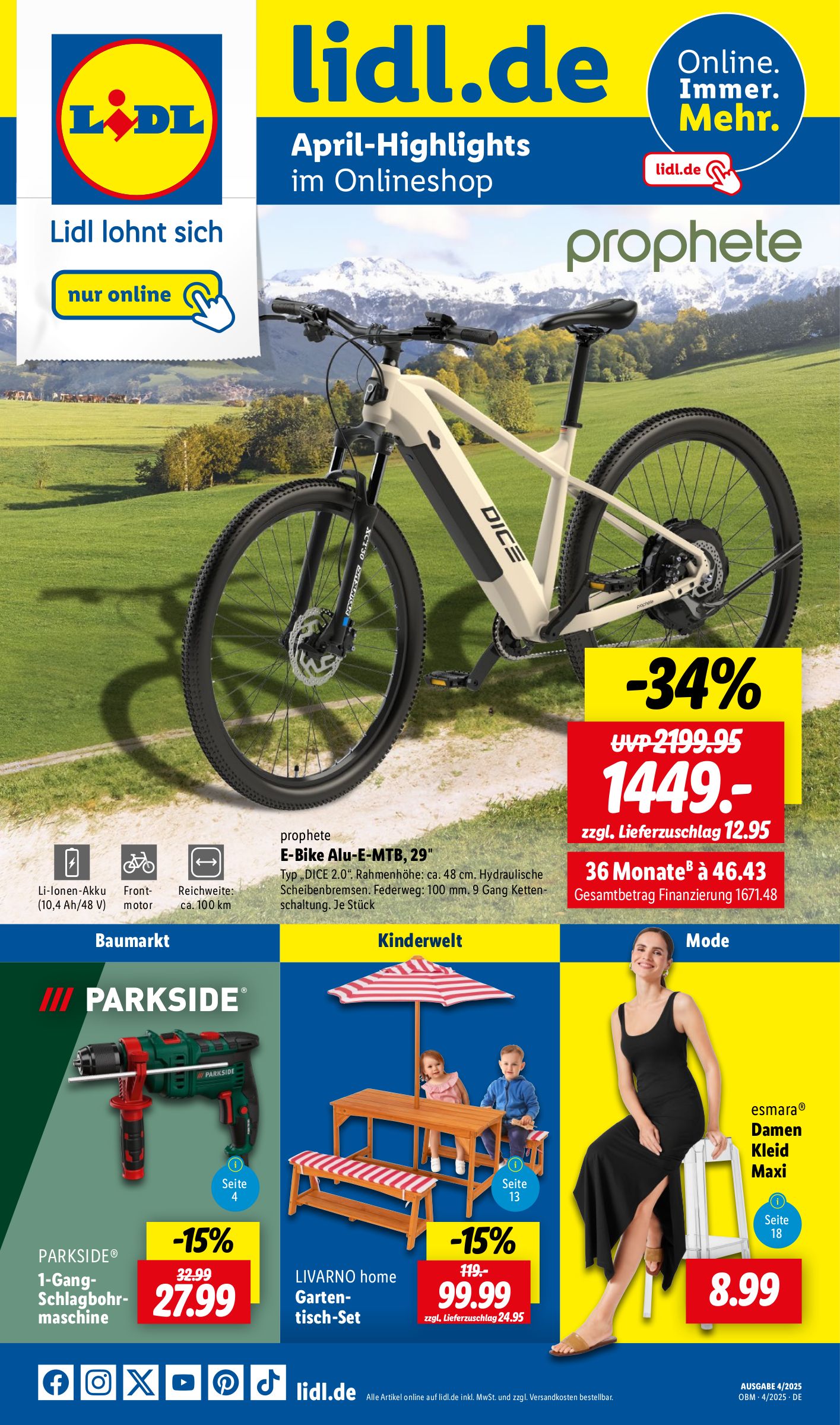 Unglaubliche Lidl E-Bike-Angebote, Kaufland Käse-Rabatte und Aldi Backzutaten zum Sonderpreis – Entdecken Sie die Top-Deals vom 01. April 2025 und die neuesten Aktionen und Rabatte