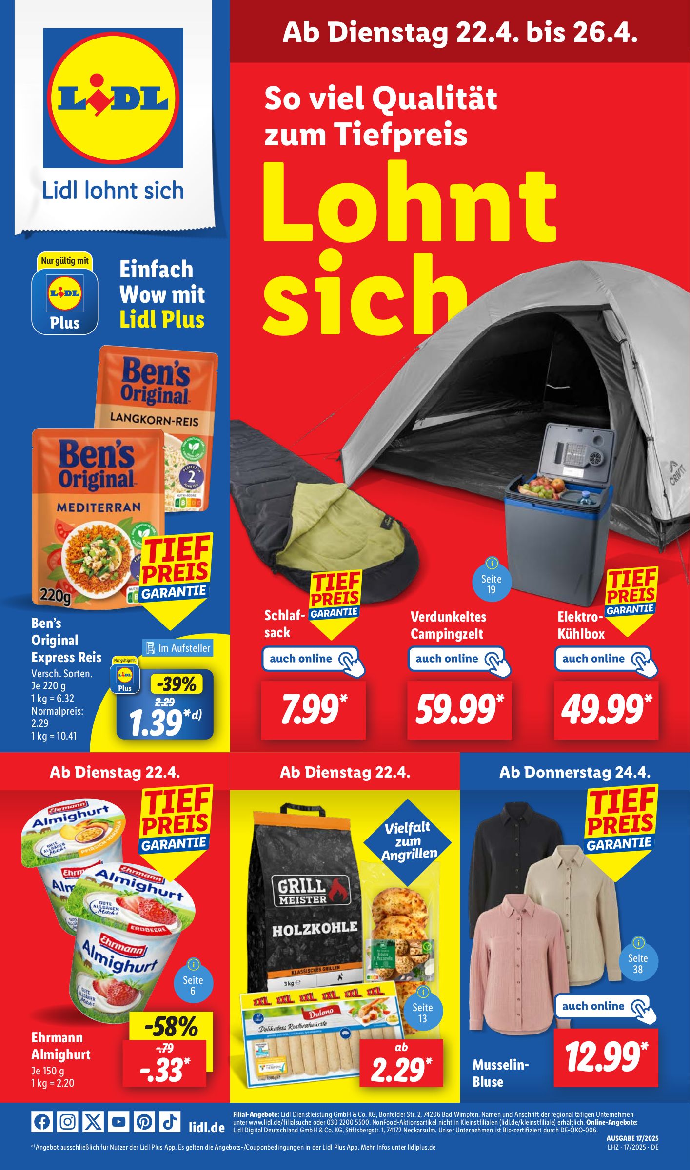 Top 3 Deals aus LIDL, Kaufland und Aldi enthüllt: Genießen Sie schockierende Rabatte auf Reis, Butter und Jacken am 2025-04-15 – neueste Aktionen und Ermäßigungen!