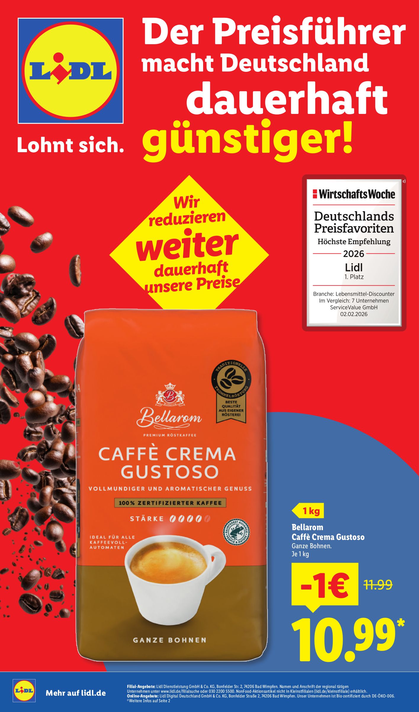 Lidl - Der Preisführer macht Deutschland-Prospekt gültig vom 01.03.2026 bis 31.03.2026
