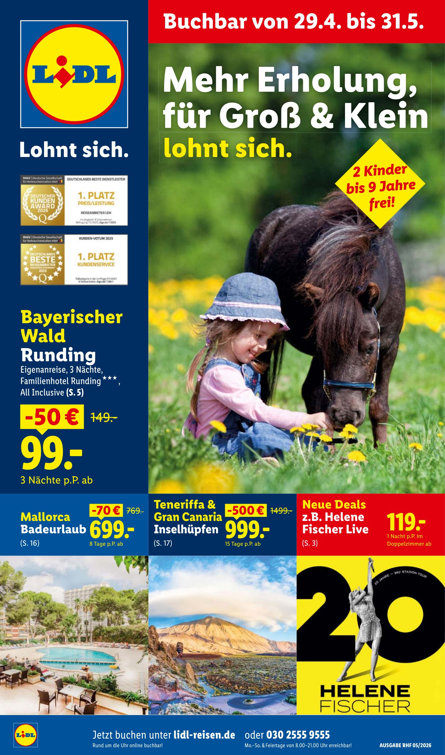 Lidl - Reisen Prospekt – von Mittwoch 29.04.2026 bis Sonntag 31.05.2026