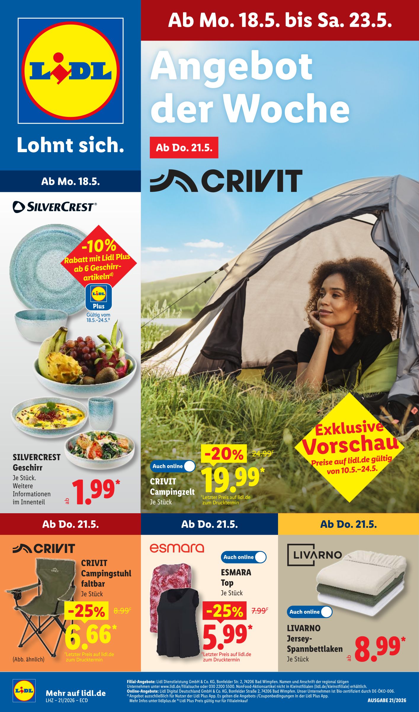 Lidl - Angebot der Woche Prospekt nächste Woche – von Montag 18.05.2026 bis Samstag 23.05.2026