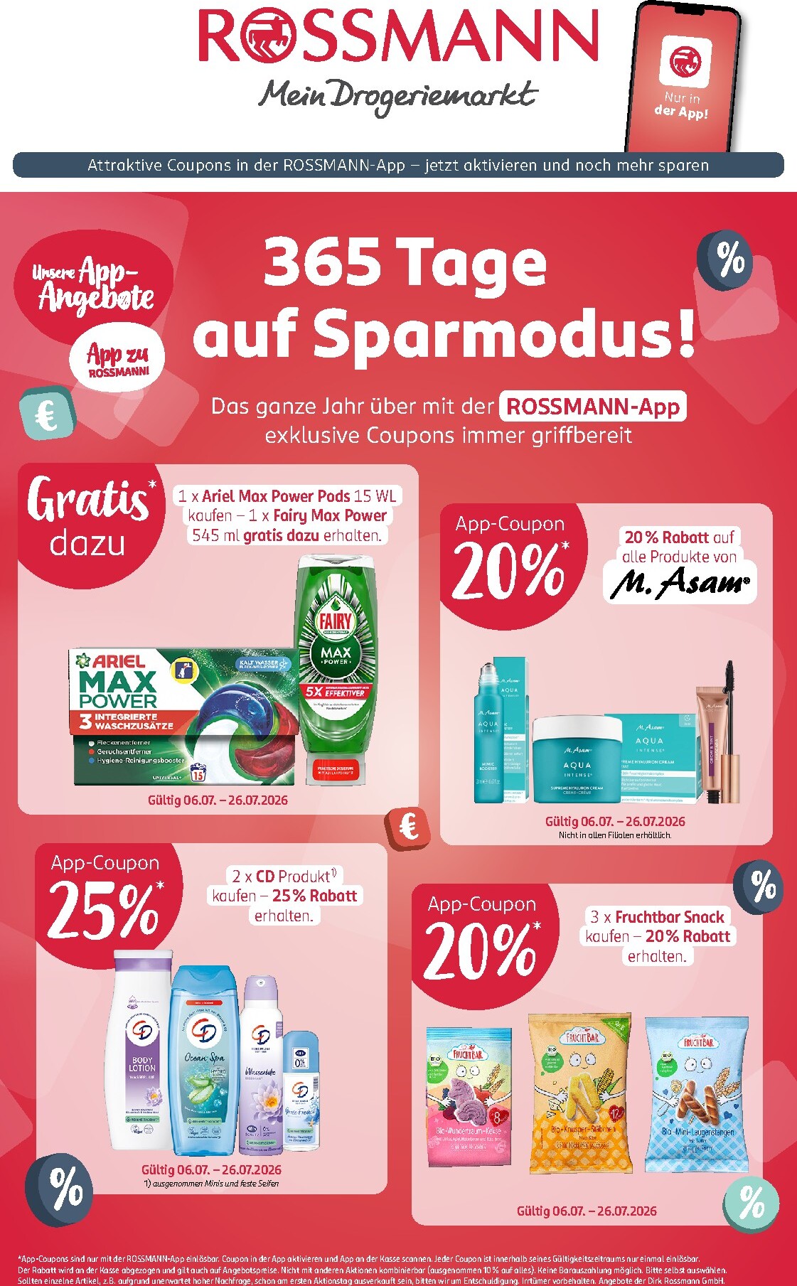 ROSSMANN Prospekt nächste Woche – von Montag 06.07.2026 bis Sonntag 26.07.2026