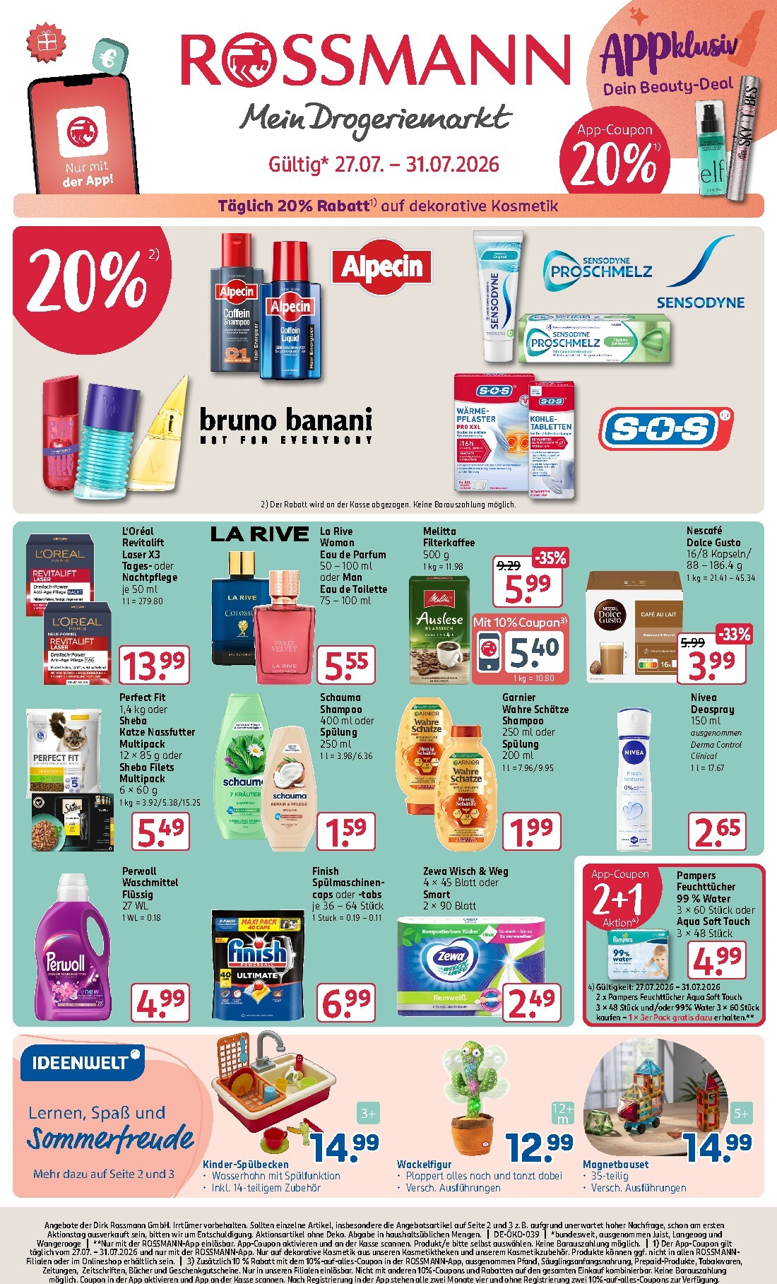 ROSSMANN Prospekt nächste Woche – von Montag 27.07.2026 bis Freitag 31.07.2026