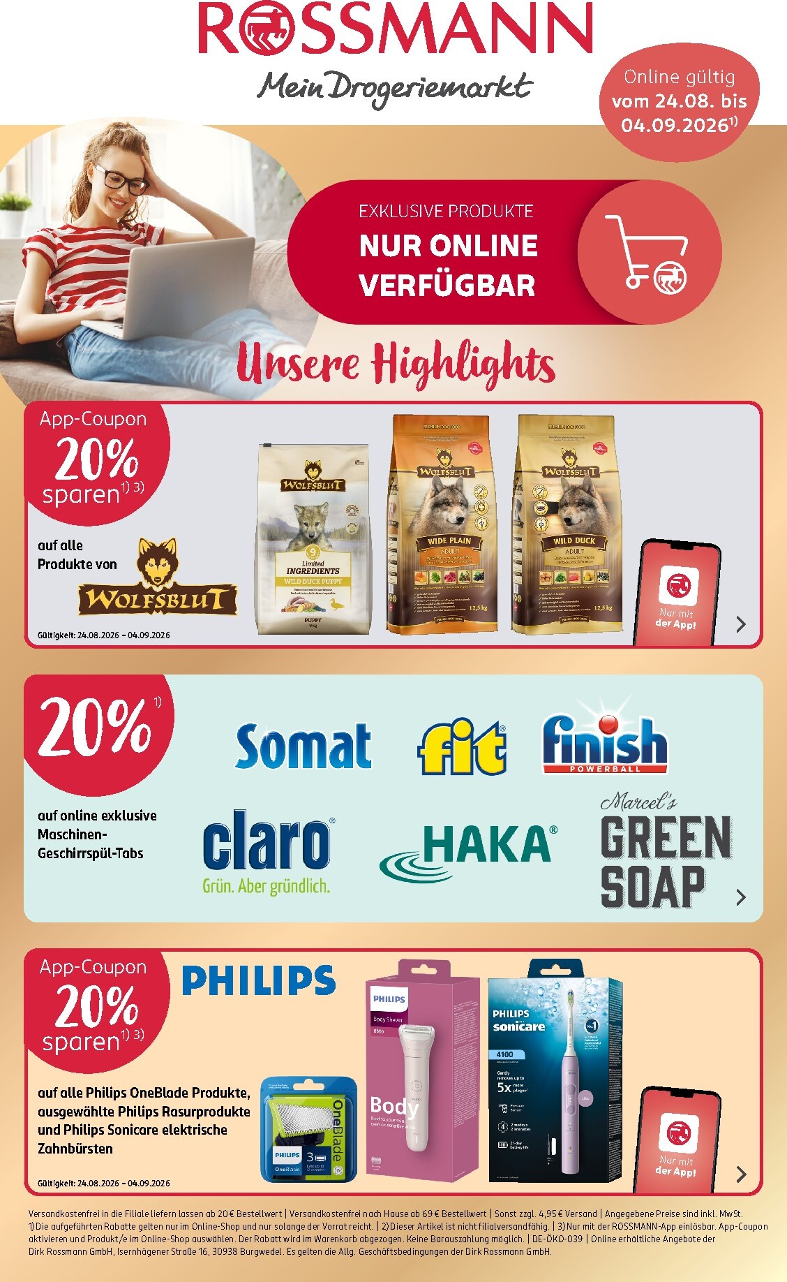 ROSSMANN - Online Angebote Prospekt – von Montag 24.08.2026 bis Freitag 04.09.2026