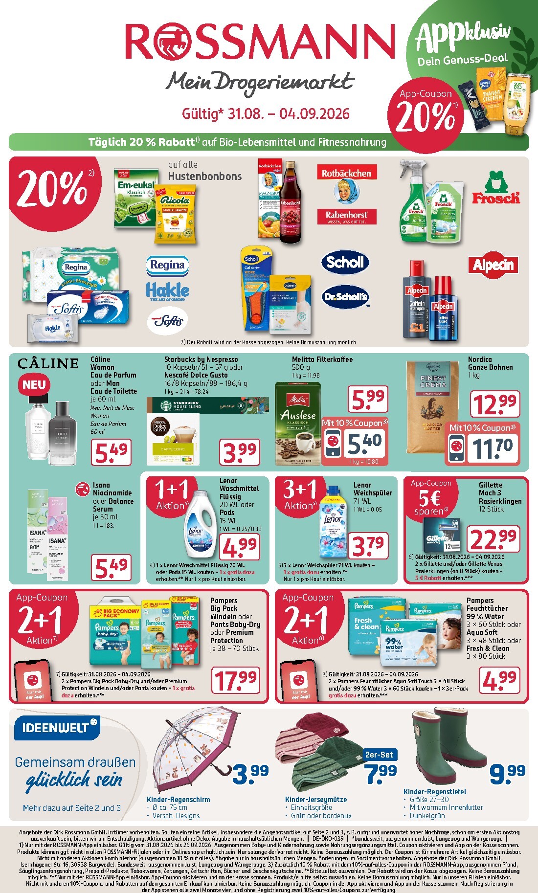 ROSSMANN Prospekt nächste Woche – von Montag 31.08.2026 bis Freitag 04.09.2026