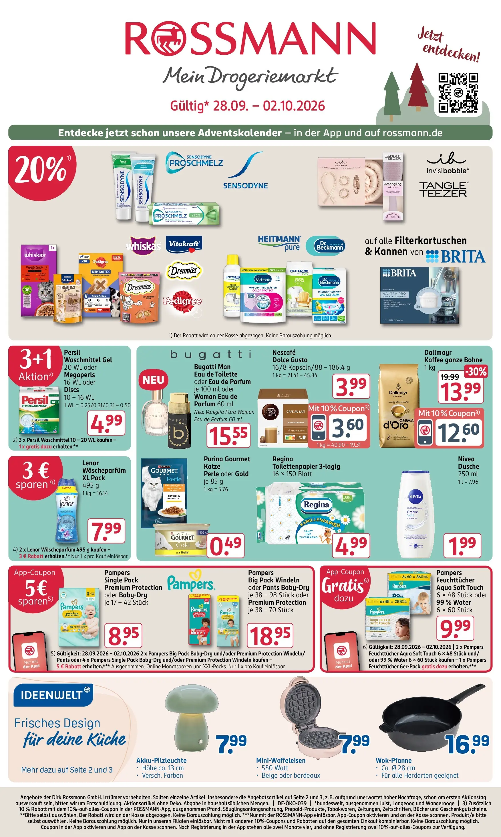 ROSSMANN Prospekt – von Montag 28.09.2026 bis Freitag 02.10.2026