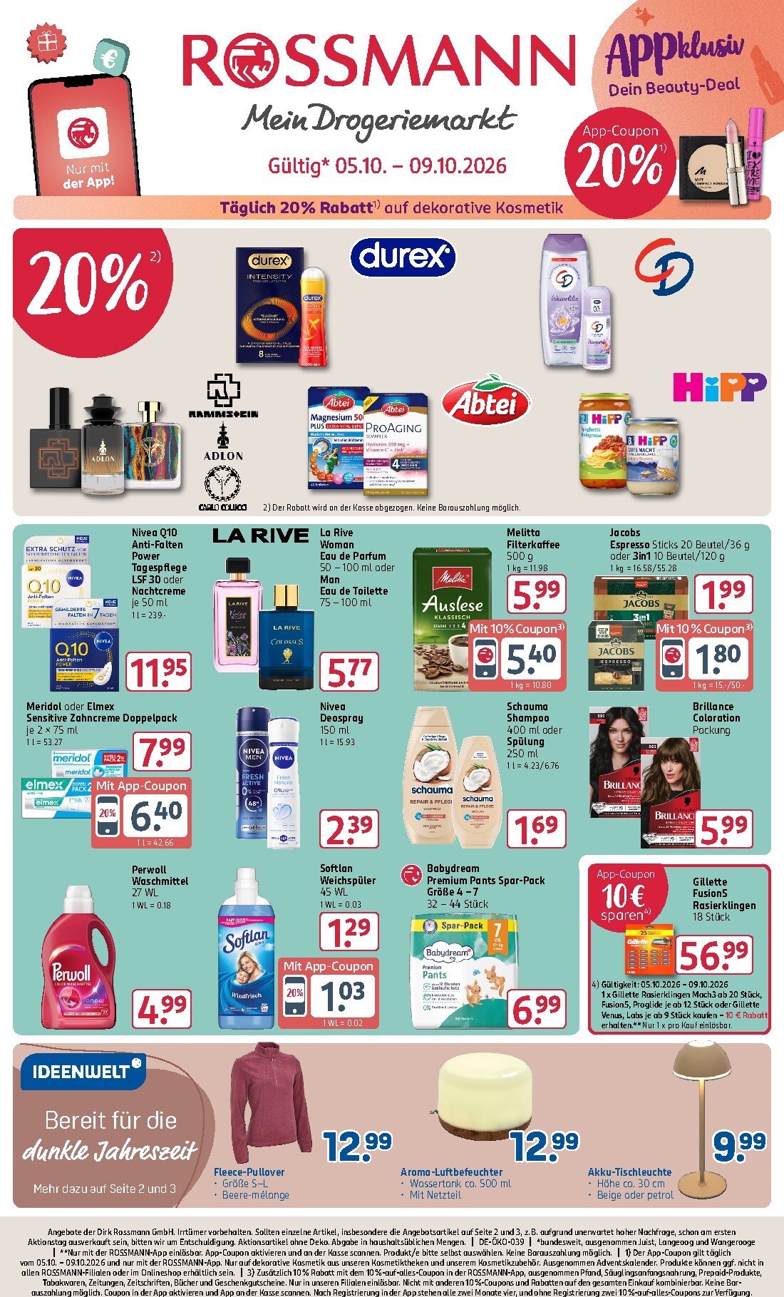 ROSSMANN Prospekt nächste Woche – von Montag 05.10.2026 bis Freitag 09.10.2026