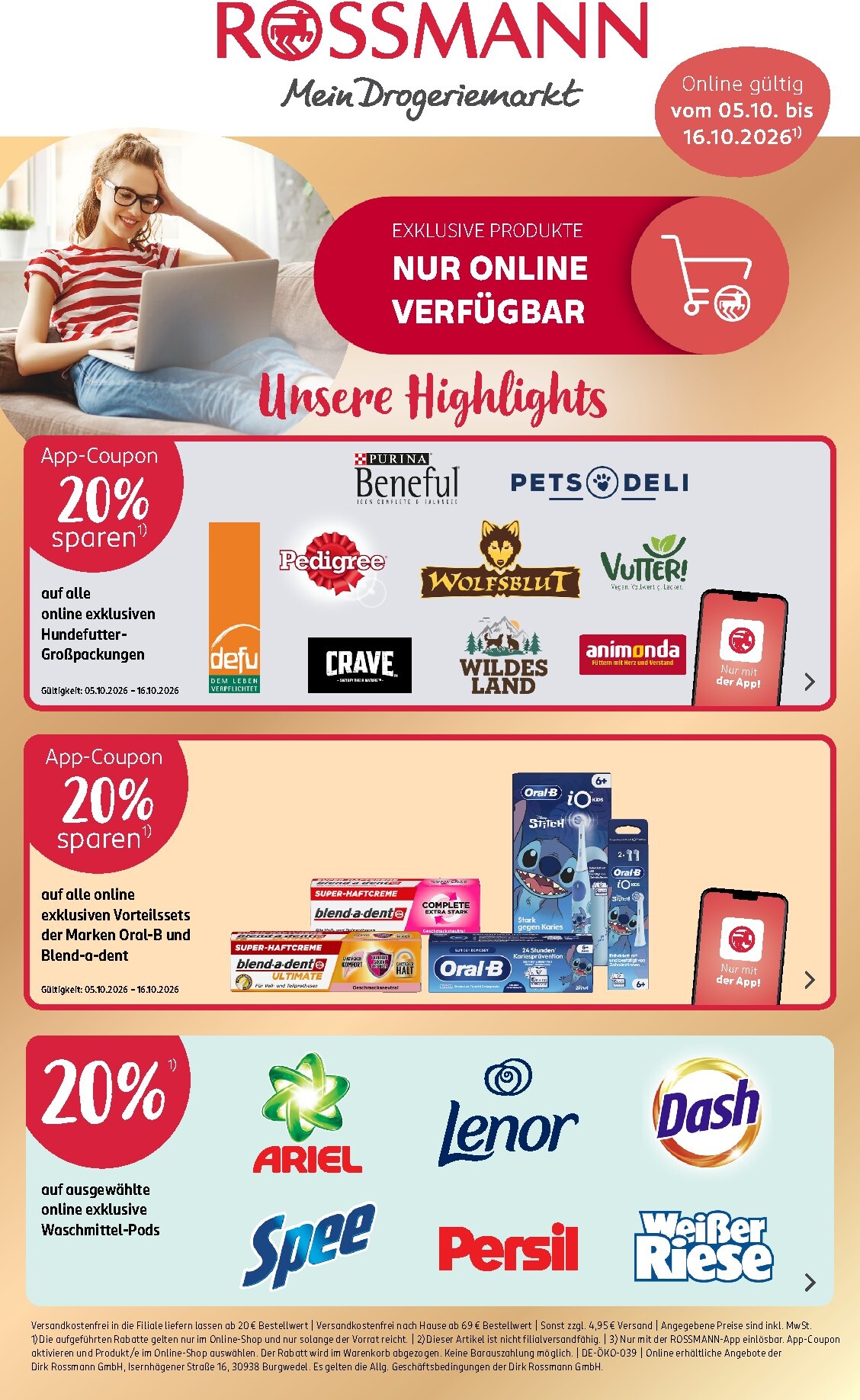 ROSSMANN - Online Exklusiv Angebote Prospekt nächste Woche – von Montag 05.10.2026 bis Freitag 16.10.2026