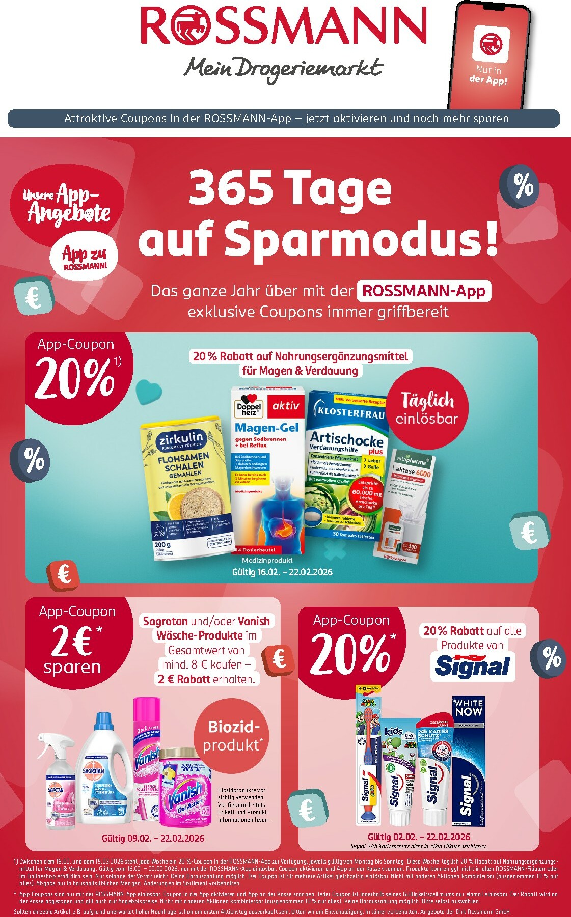 ROSSMANN - App-Coupon-Prospekt gültig vom 16.02.2026 bis 22.02.2026