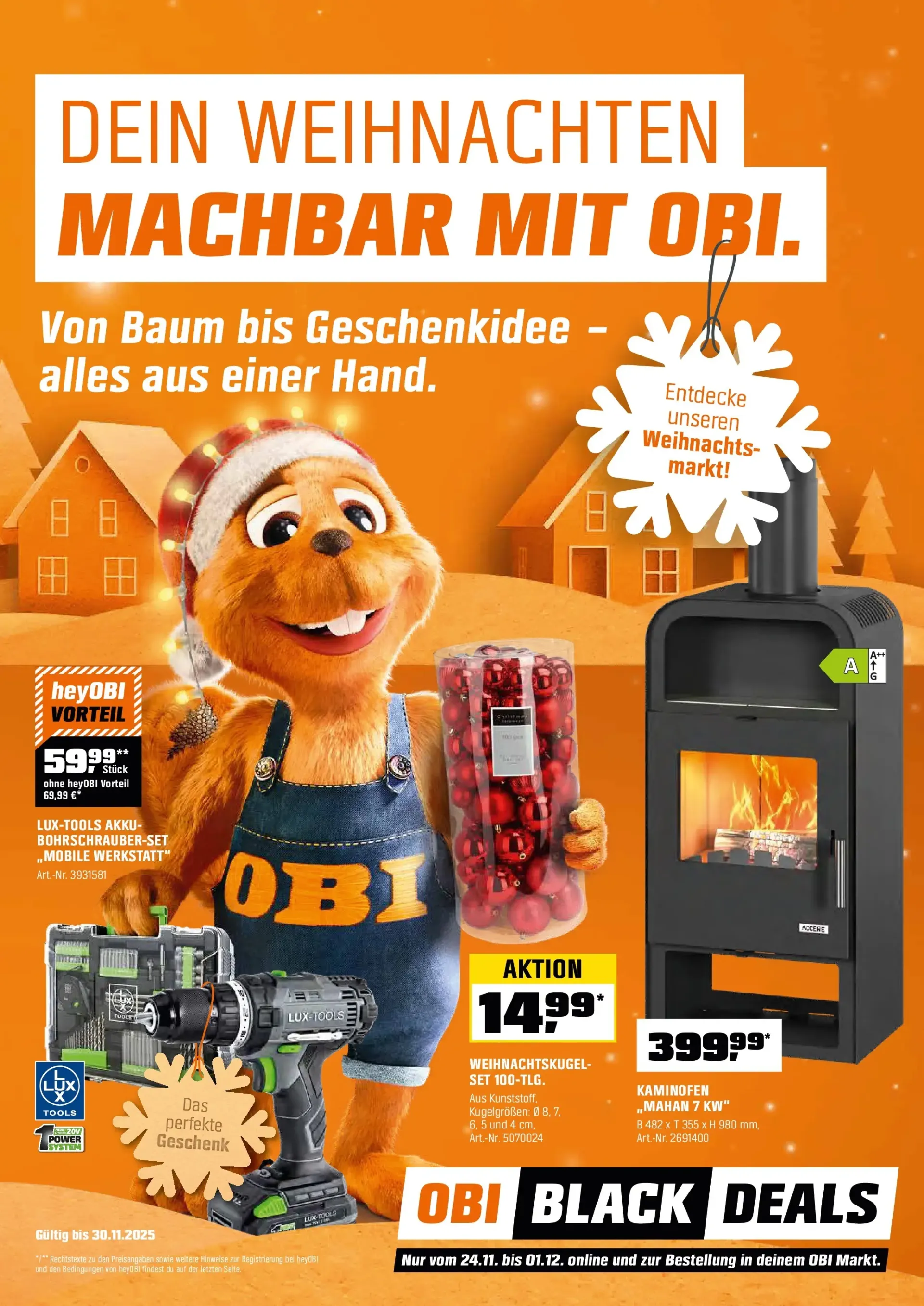 Obi-Prospekt gültig vom 24.11. bis 01.12.