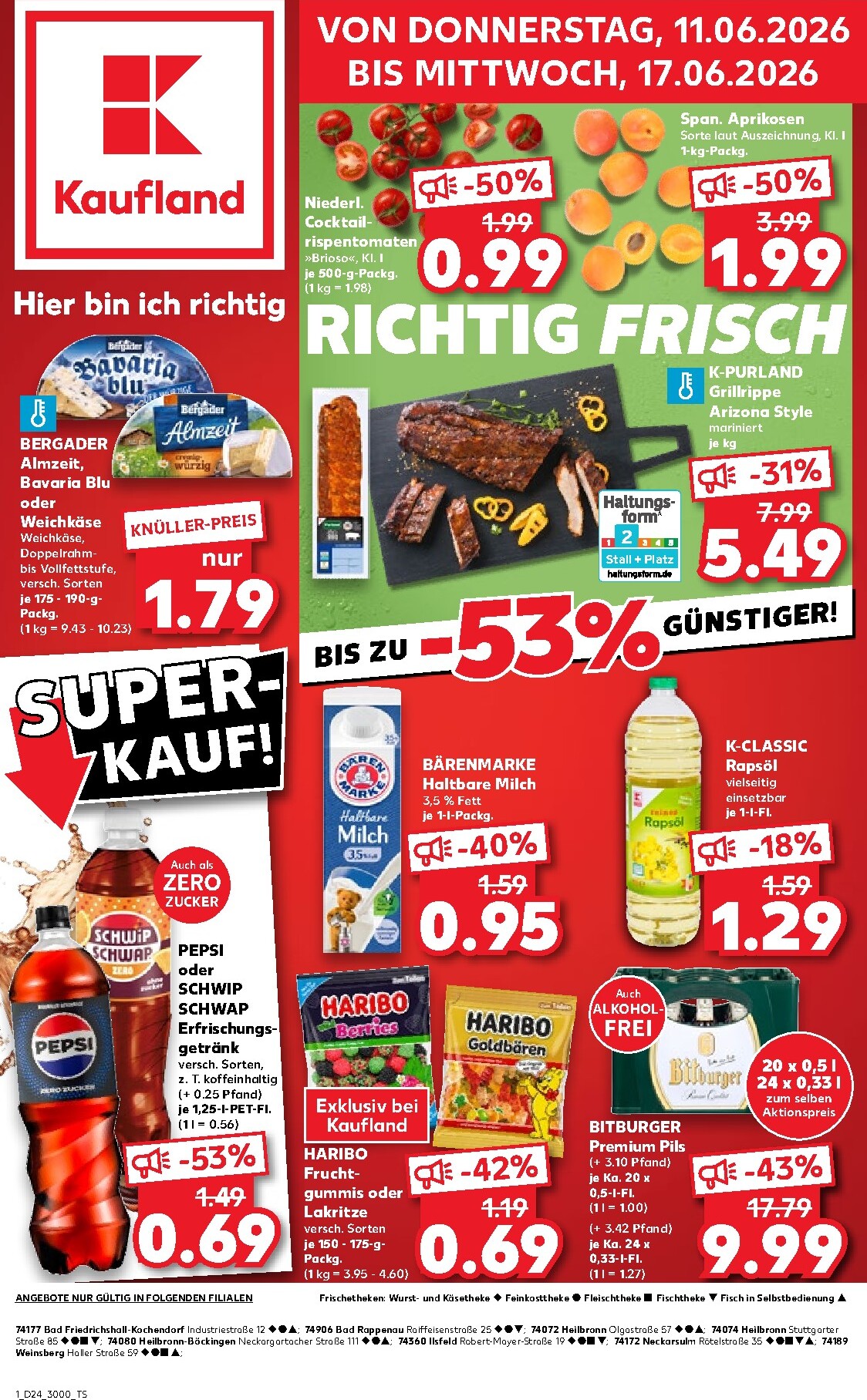 Kaufland Prospekt nächste Woche – von Donnerstag 11.06.2026 bis Mittwoch 17.06.2026