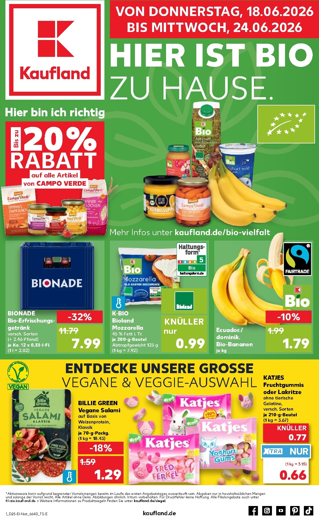 Kaufland Prospekt nächste Woche – von Donnerstag 18.06.2026 bis Mittwoch 24.06.2026