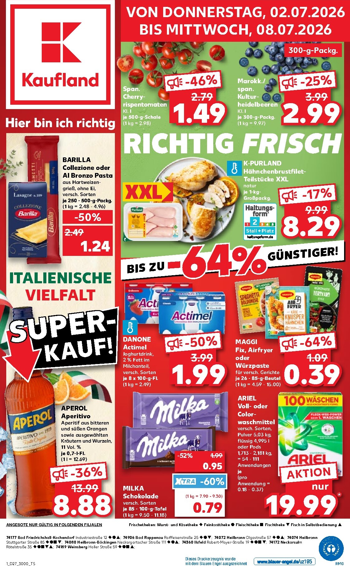 Kaufland Prospekt nächste Woche – von Donnerstag 02.07.2026 bis Mittwoch 08.07.2026