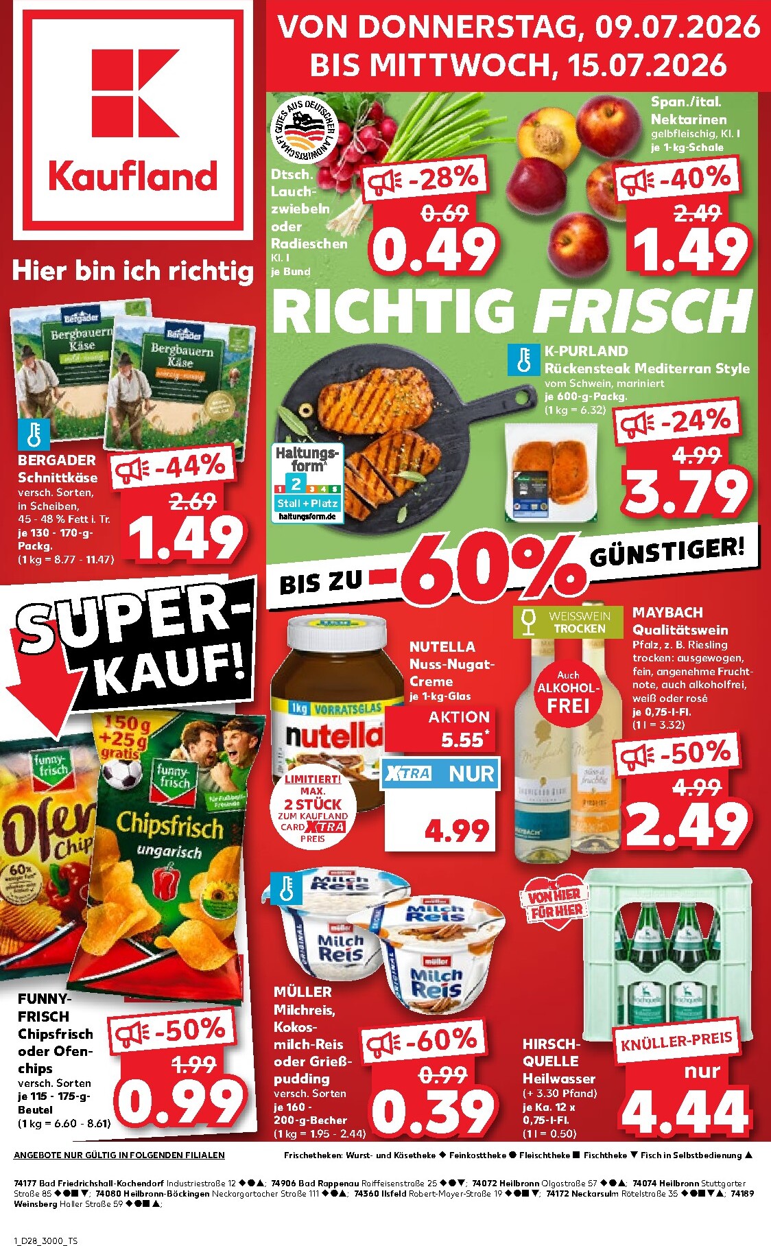 Kaufland Prospekt nächste Woche – von Donnerstag 09.07.2026 bis Mittwoch 15.07.2026