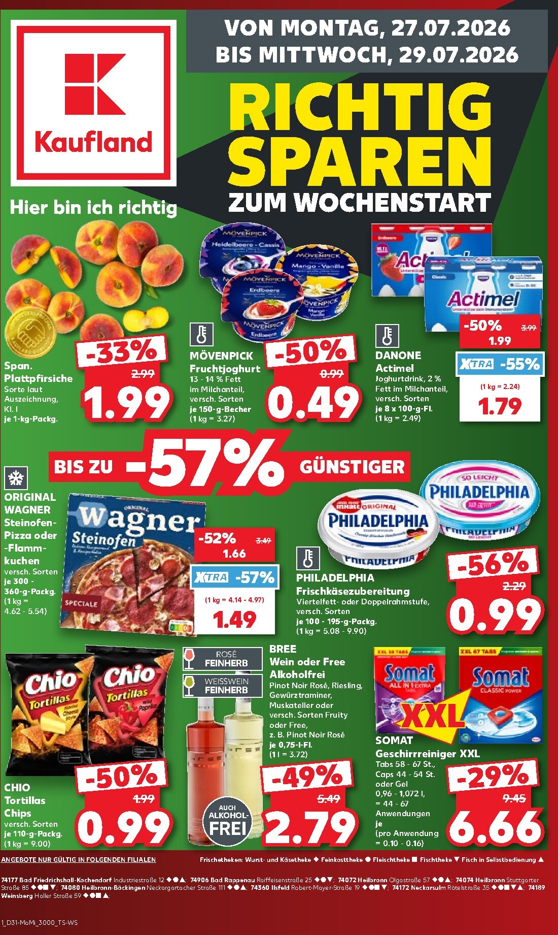 Kaufland Prospekt nächste Woche – von Montag 27.07.2026 bis Freitag 31.07.2026