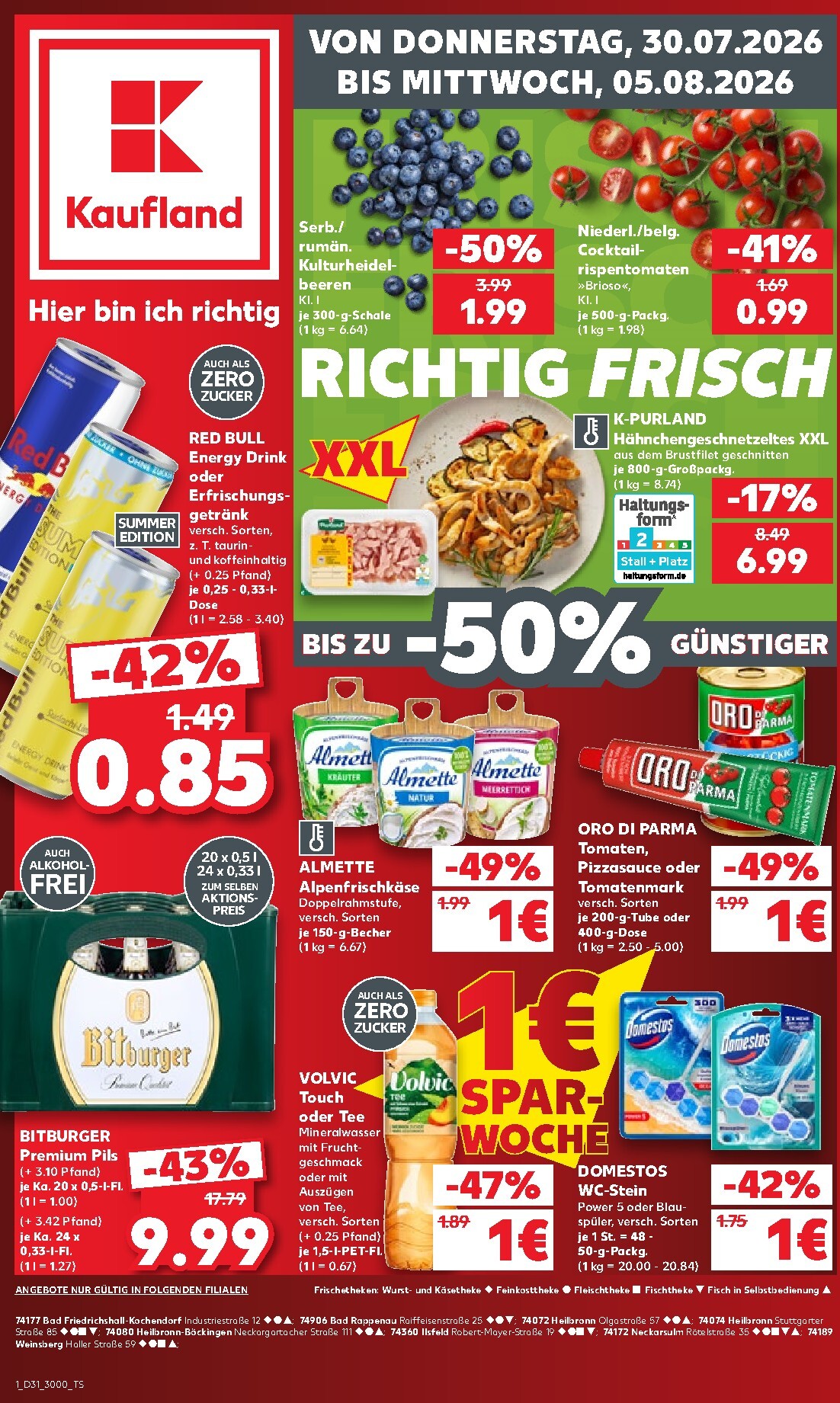 Kaufland Prospekt nächste Woche – von Donnerstag 30.07.2026 bis Mittwoch 05.08.2026