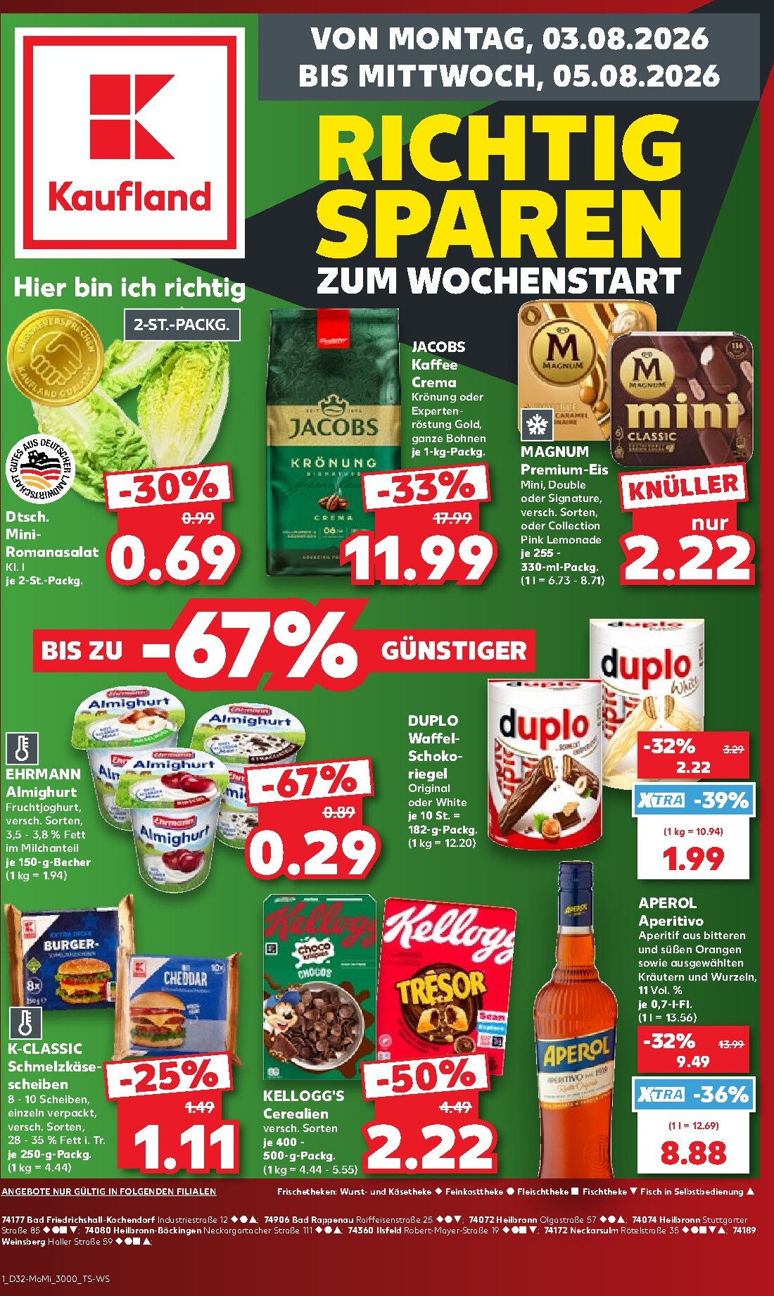 Kaufland Prospekt nächste Woche – von Samstag 01.08.2026 bis Montag 31.08.2026