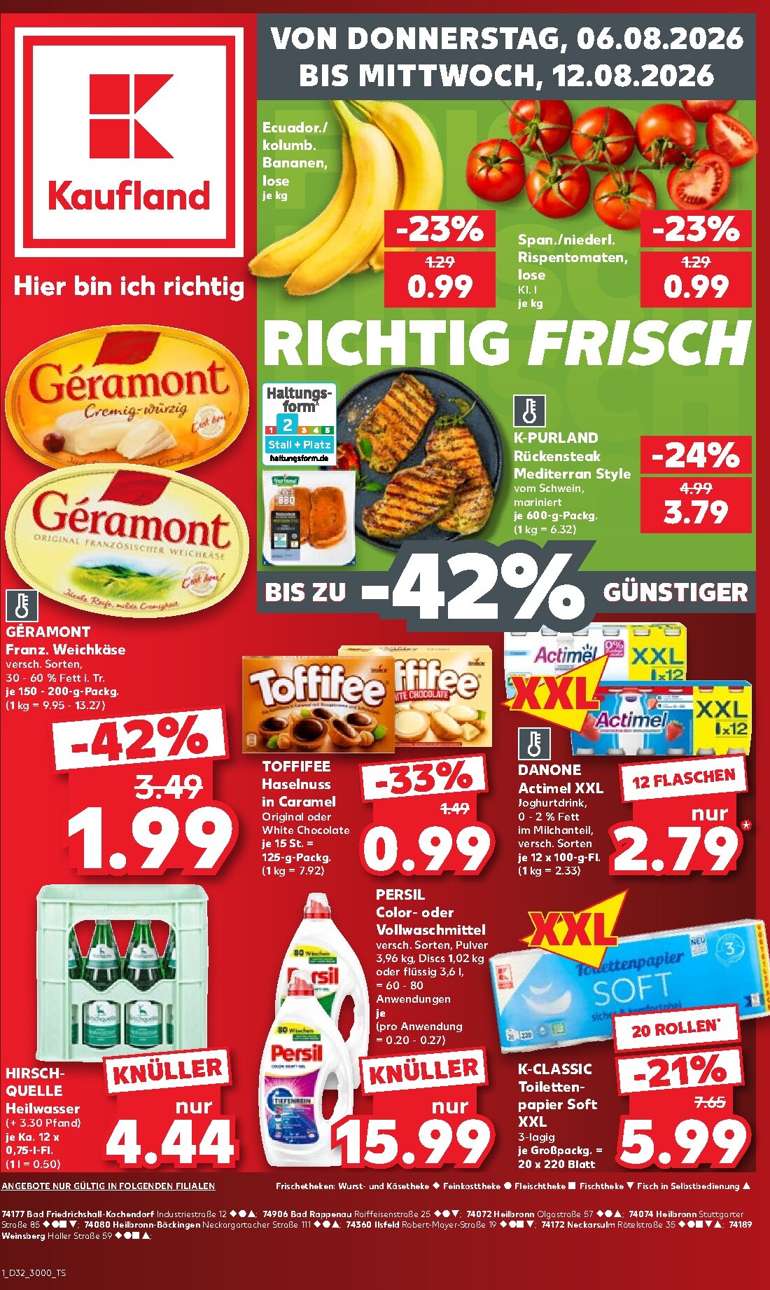 Kaufland Prospekt nächste Woche – von Donnerstag 06.08.2026 bis Mittwoch 12.08.2026