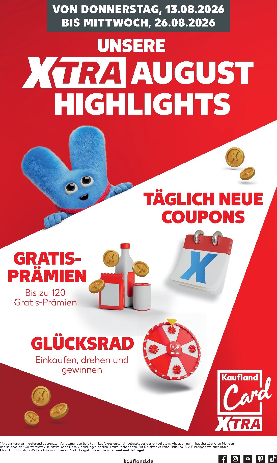 Neuer Kaufland - August Highlights Prospekt – von Donnerstag 13.08.2026 bis Mittwoch 26.08.2026
