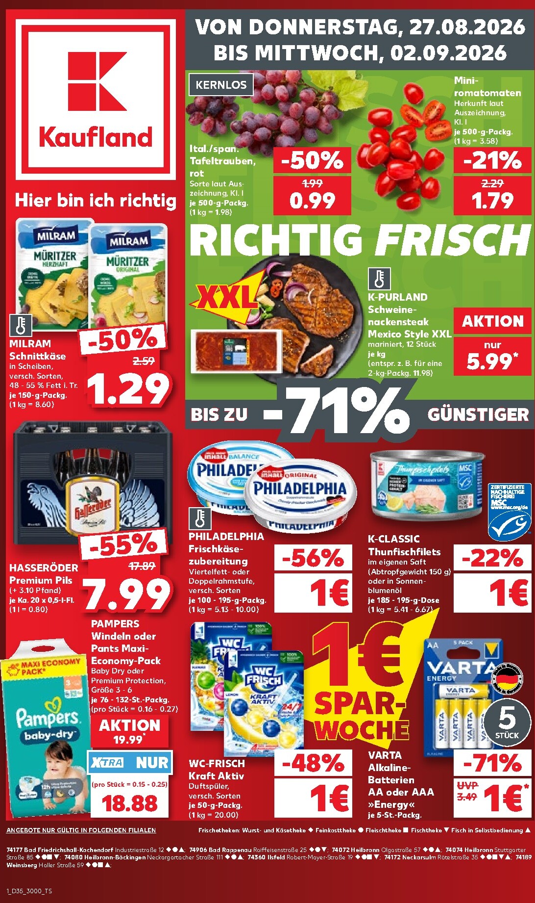 Kaufland Prospekt nächste Woche – von Donnerstag 27.08.2026 bis Mittwoch 02.09.2026