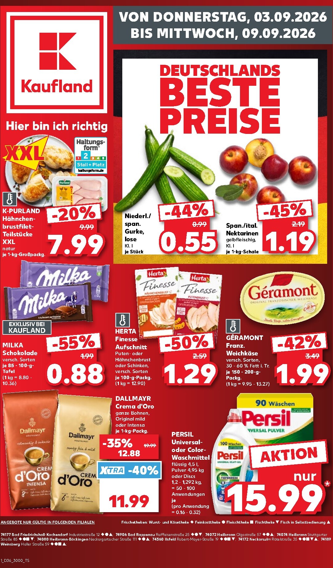 Kaufland Prospekt nächste Woche – von Donnerstag 03.09.2026 bis Mittwoch 09.09.2026