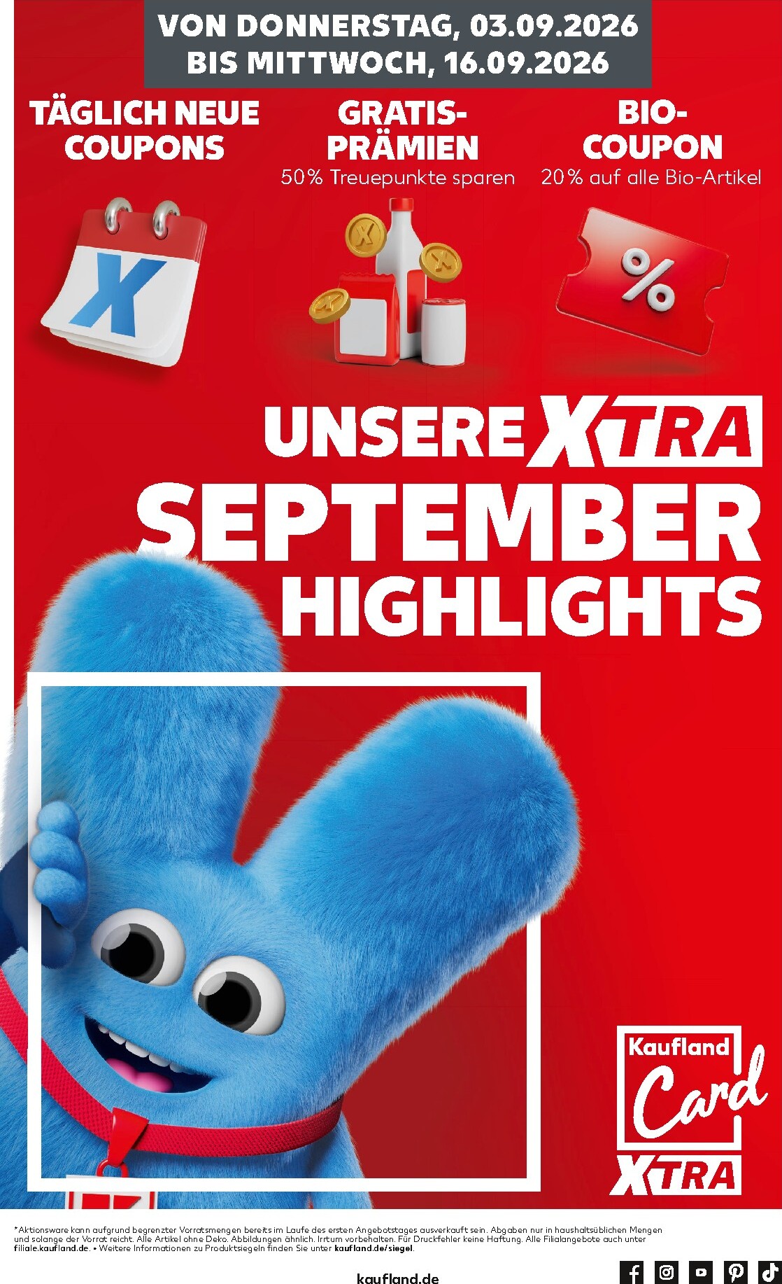 Kaufland - September Highlights Prospekt nächste Woche – von Donnerstag 03.09.2026 bis Mittwoch 16.09.2026