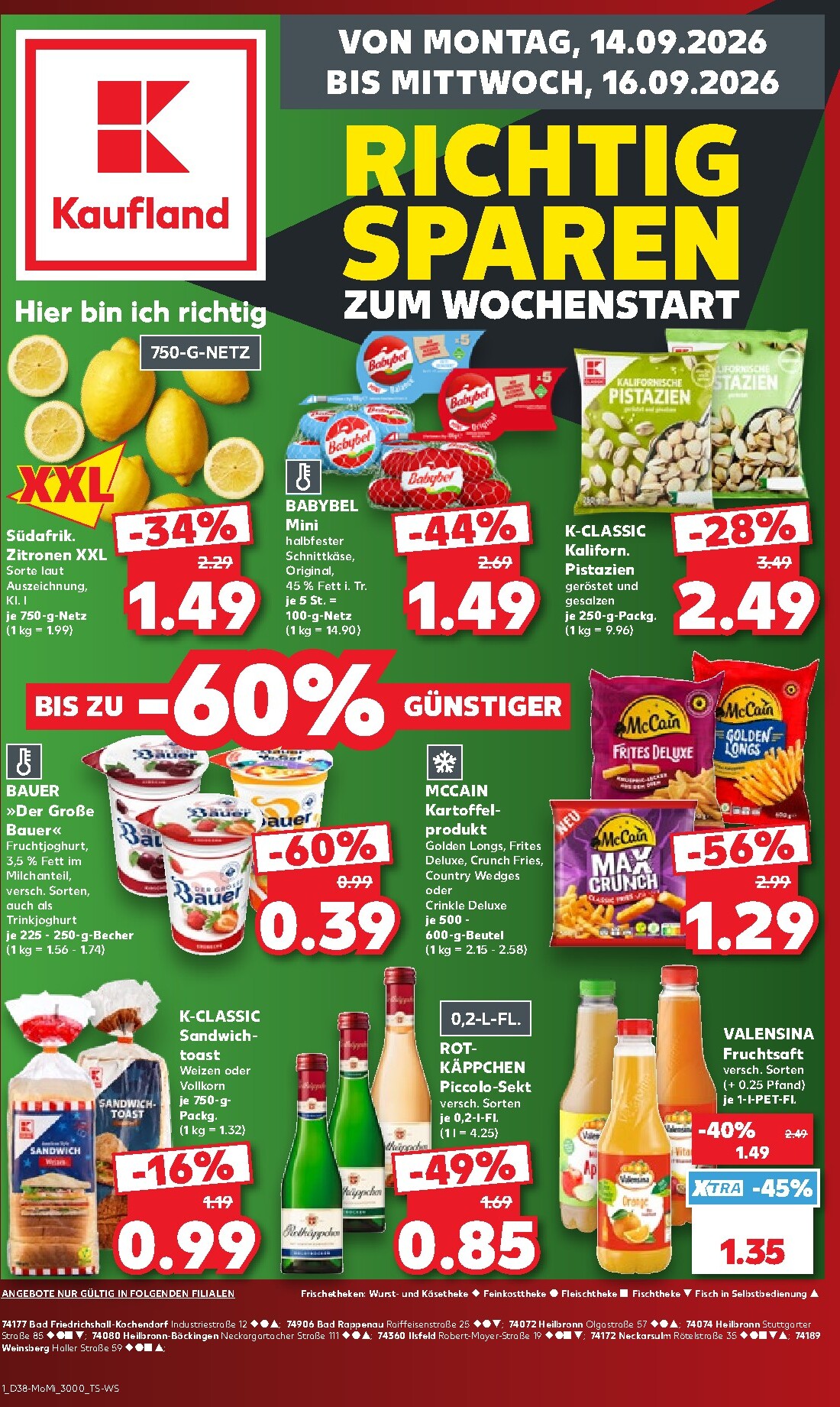 Kaufland Prospekt nächste Woche – von Montag 14.09.2026 bis Mittwoch 16.09.2026