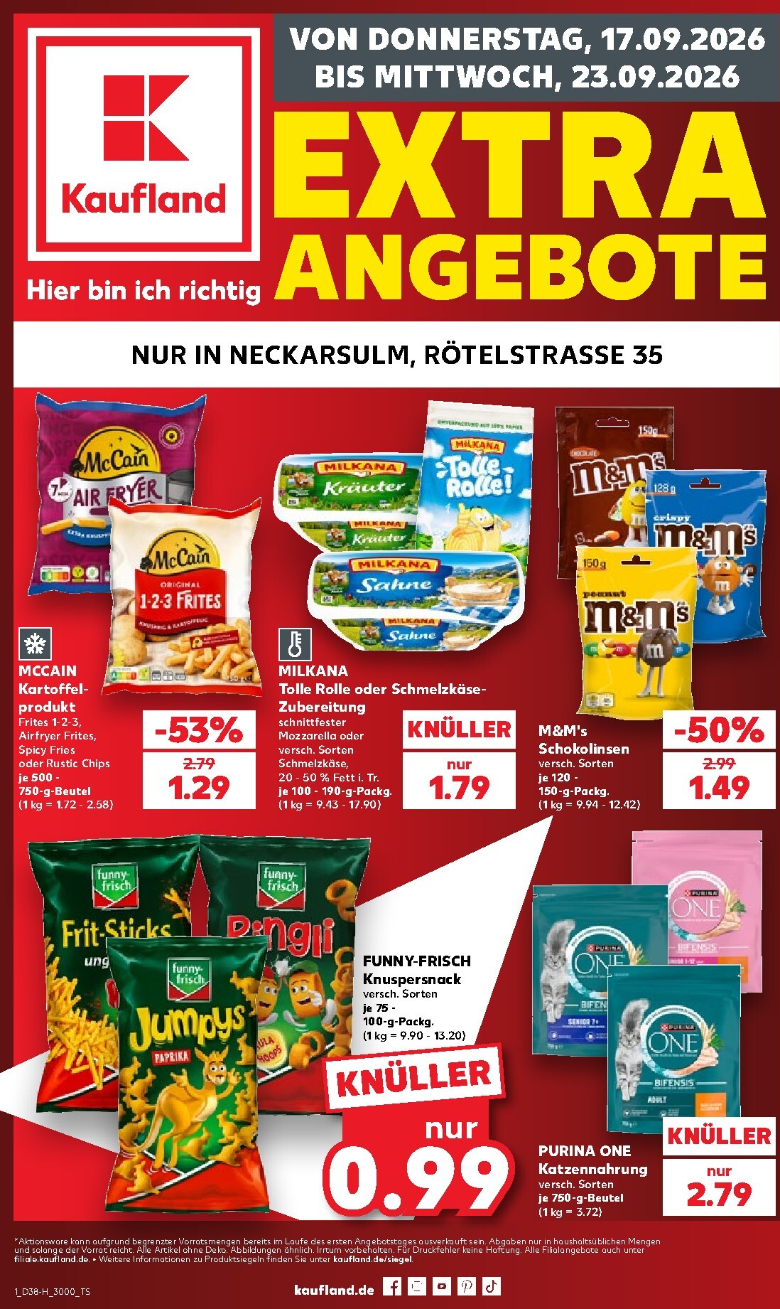 Kaufland - Extra angebote Prospekt nächste Woche – von Donnerstag 17.09.2026 bis Mittwoch 23.09.2026
