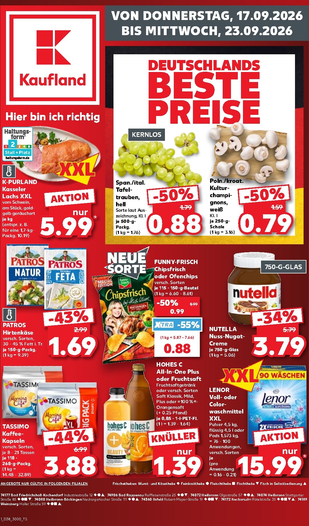 Kaufland Prospekt nächste Woche – von Donnerstag 17.09.2026 bis Mittwoch 23.09.2026