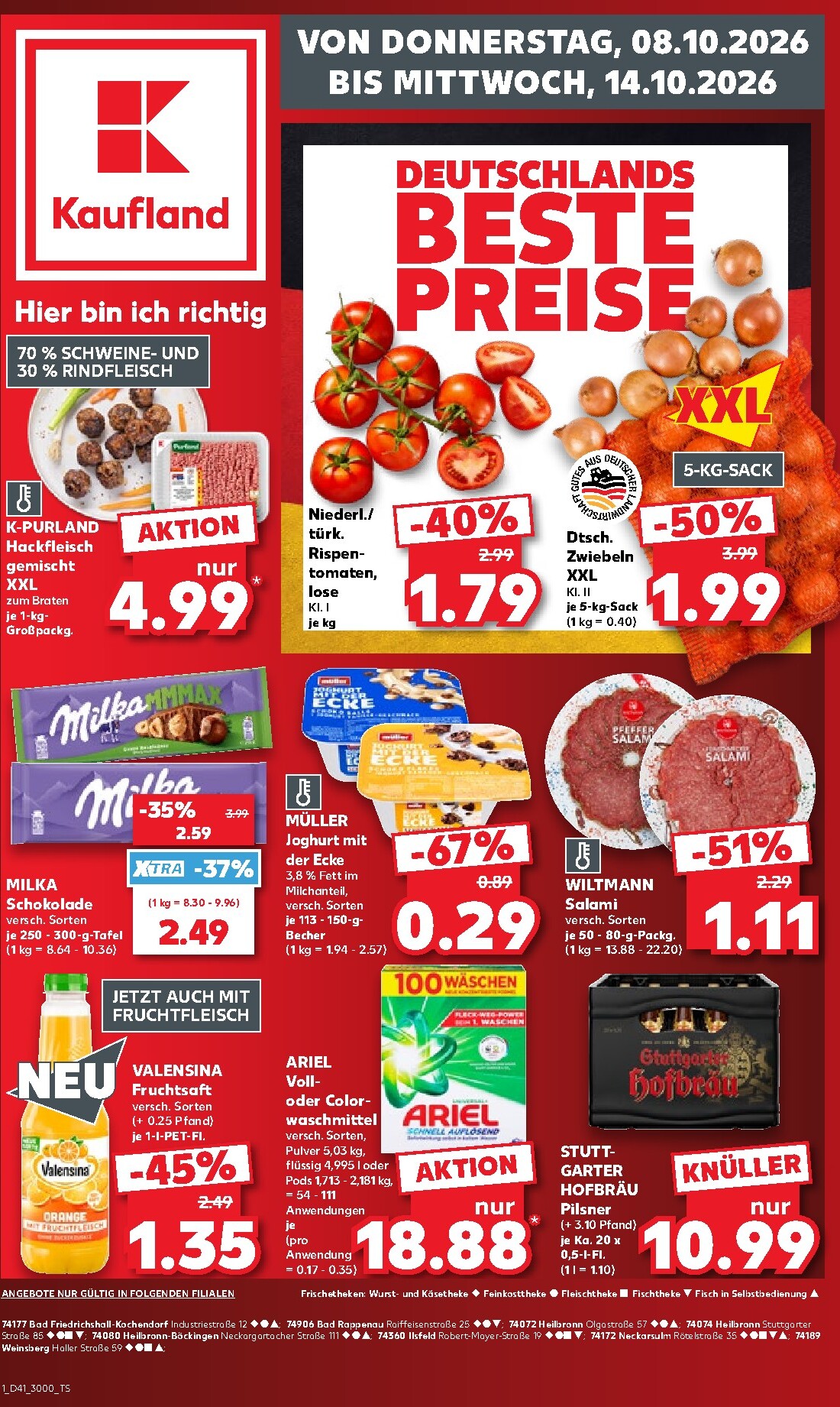 Kaufland Prospekt nächste Woche – von Donnerstag 08.10.2026 bis Mittwoch 14.10.2026