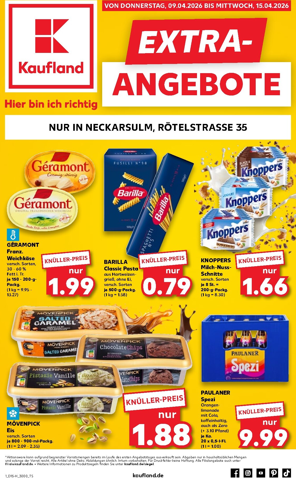 Kaufland - Extra Angebote-Prospekt gültig vom 09.04.2026 bis 15.04.2026