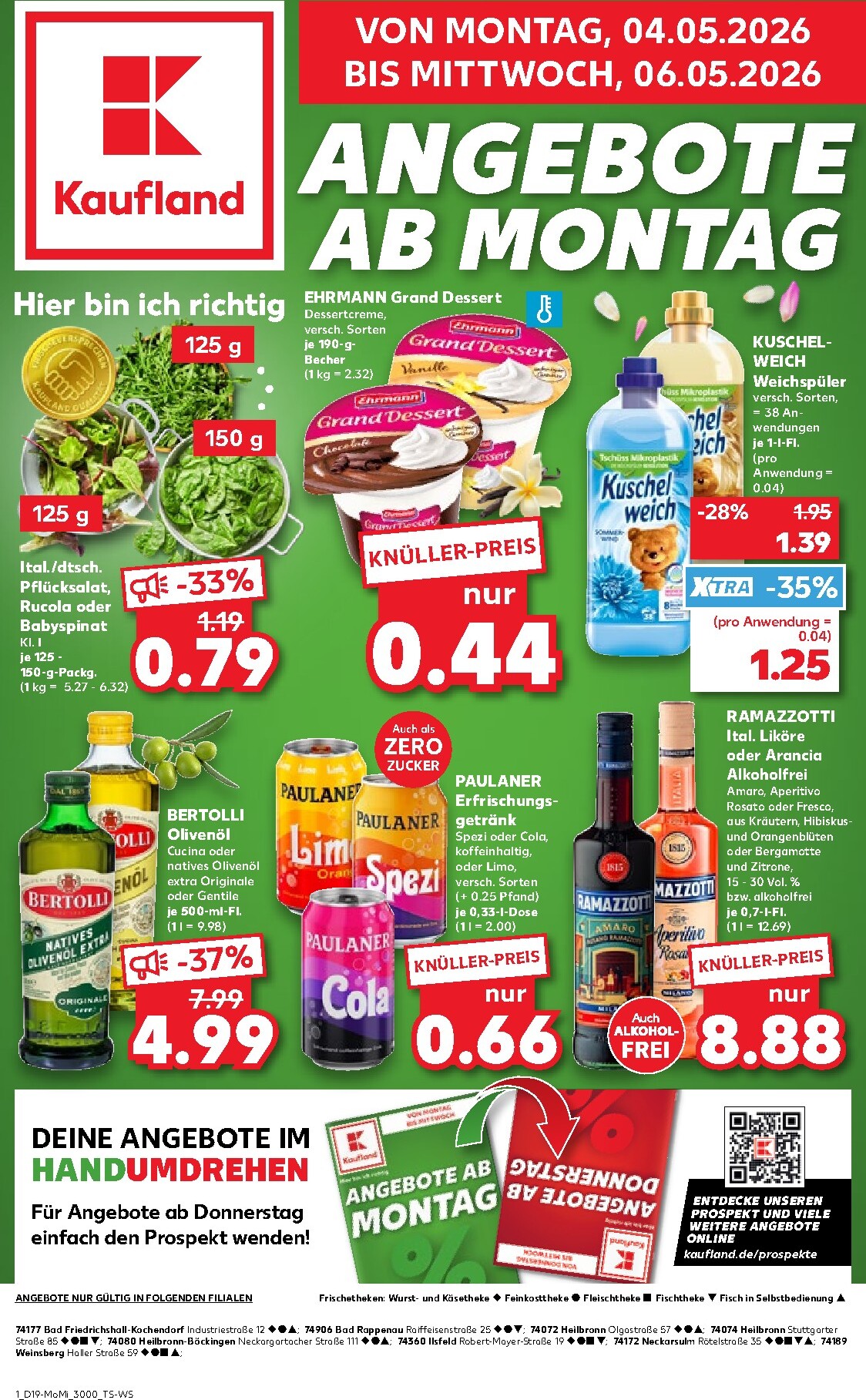 Kaufland - Angebote ab Montag Prospekt nächste Woche – von Montag 04.05.2026 bis Mittwoch 06.05.2026