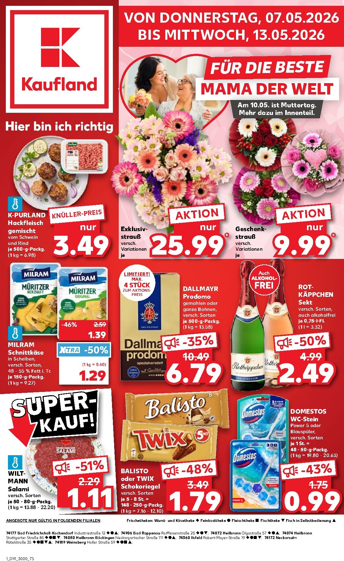 Kaufland Prospekt nächste Woche – von Donnerstag 07.05.2026 bis Mittwoch 13.05.2026