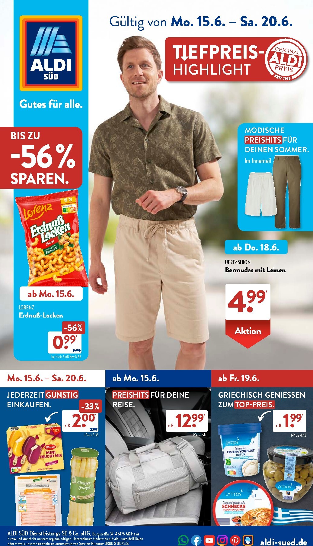 ALDI SÜD Prospekt nächste Woche – von Montag 15.06.2026 bis Samstag 20.06.2026