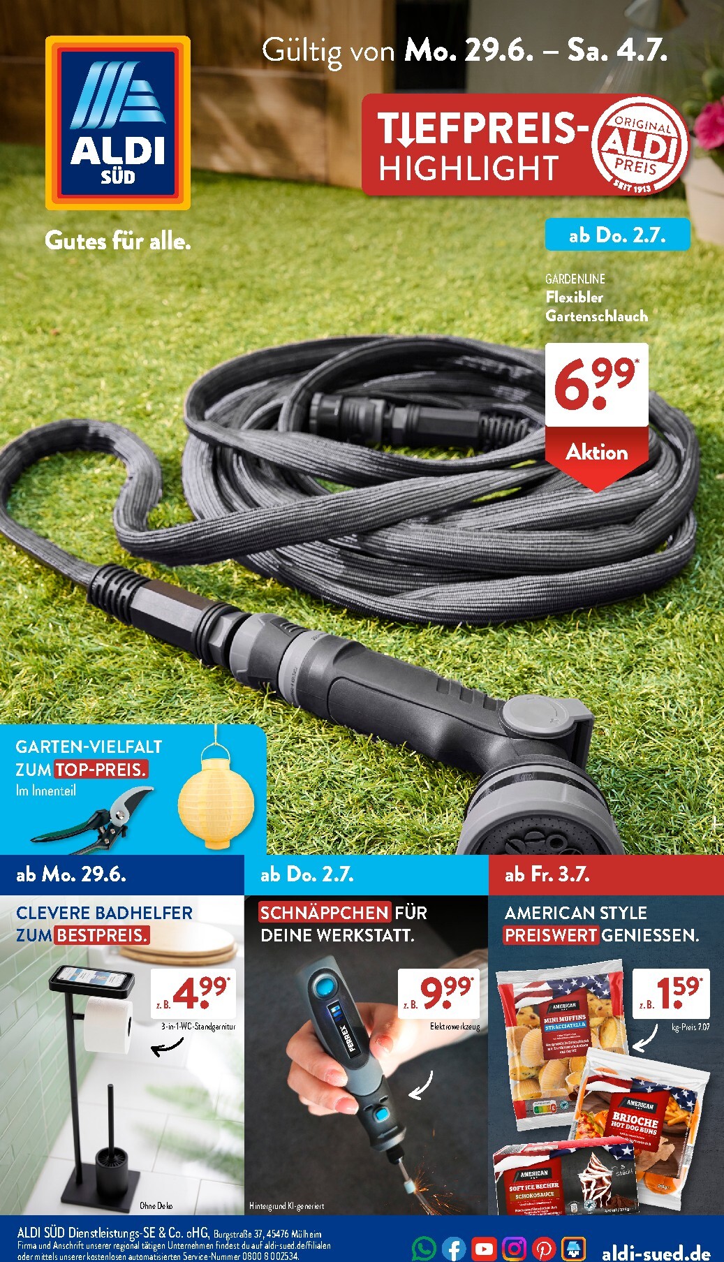 ALDI SÜD Prospekt nächste Woche – von Montag 29.06.2026 bis Samstag 04.07.2026