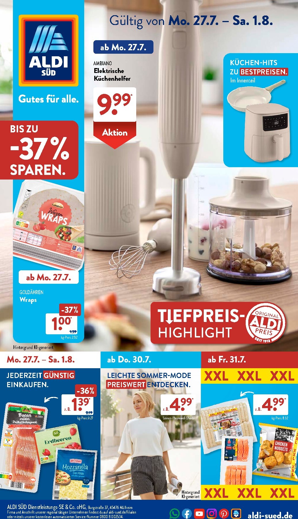 ALDI SÜD - ALDI SÜD Prospekt: aktuelle Angebote Prospekt nächste Woche – von Montag 27.07.2026 bis Samstag 01.08.2026
