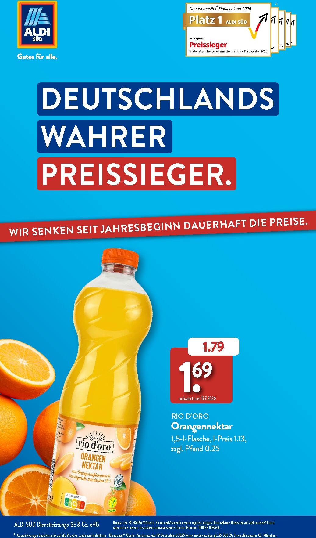 ALDI SÜD - PV Sonderprospekt 2026 Prospekt – von Mittwoch 01.07.2026 bis Freitag 31.07.2026
