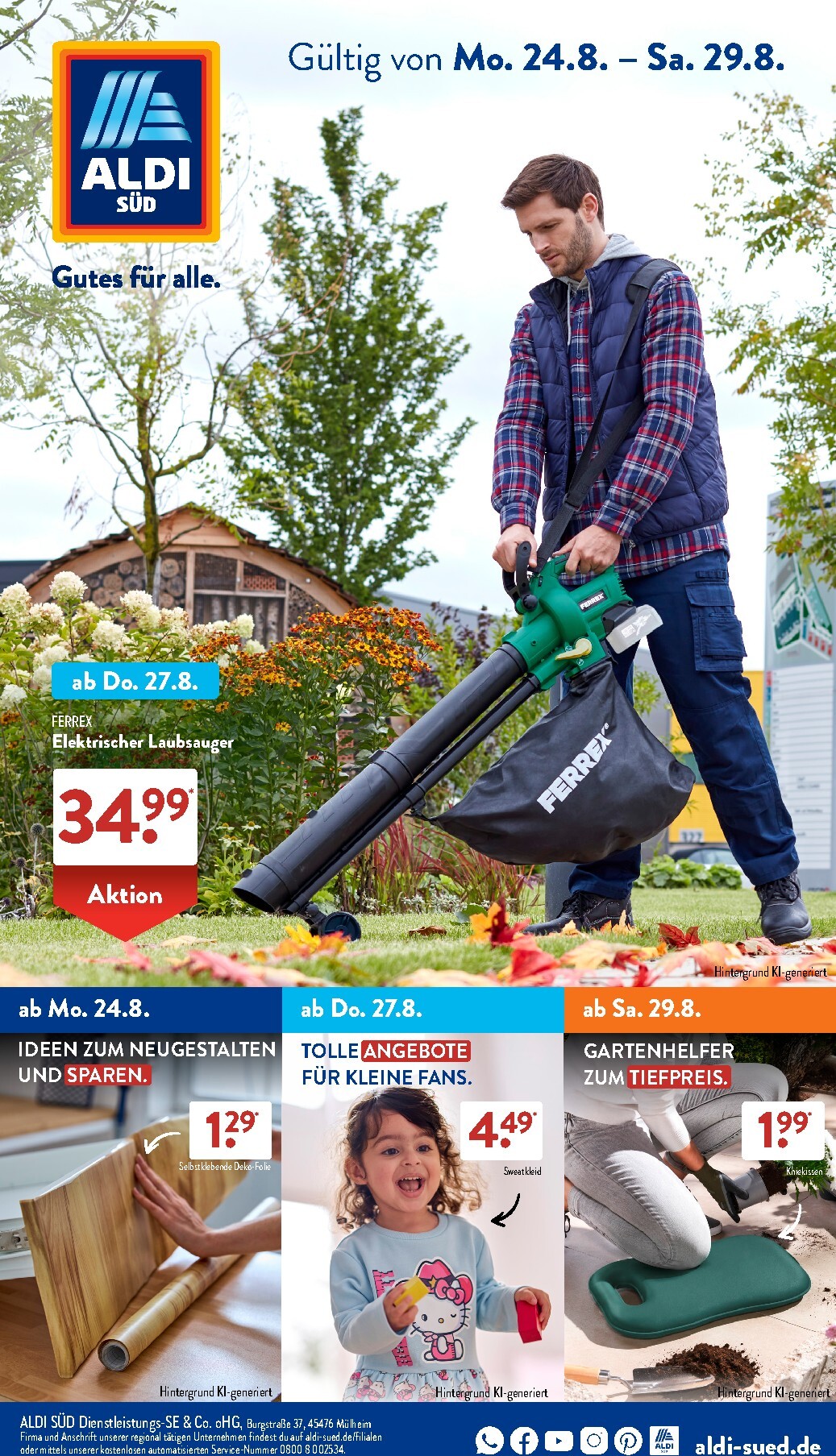 ALDI SÜD Prospekt nächste Woche – von Montag 24.08.2026 bis Samstag 29.08.2026
