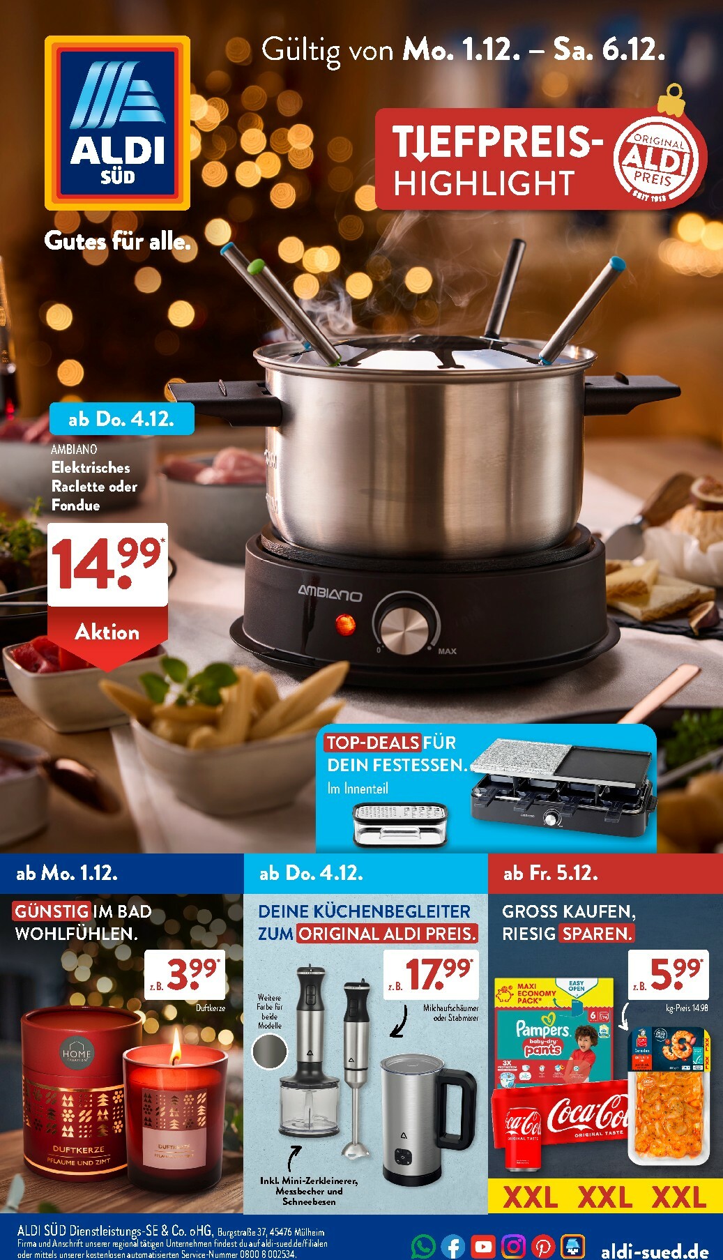 Sensationelle Angebote bei LIDL, Kaufland und Aldi: Nutella, Hisense TV und Raclette-Set machen den Preissturz perfekt – Weitere Schnäppchen am 18.11.2025 | Aktuelle Promotionen und Rabatte