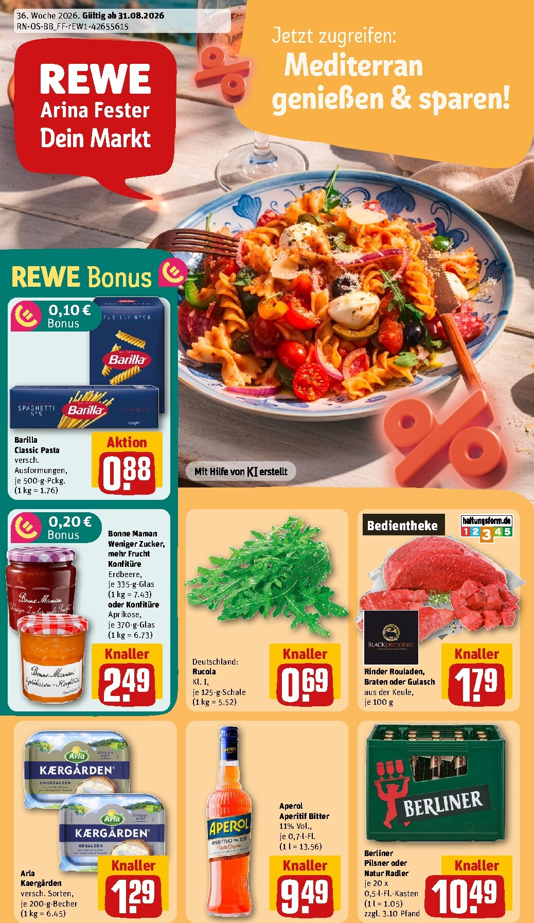 Rewe Prospekt nächste Woche – von Montag 31.08.2026 bis Samstag 05.09.2026