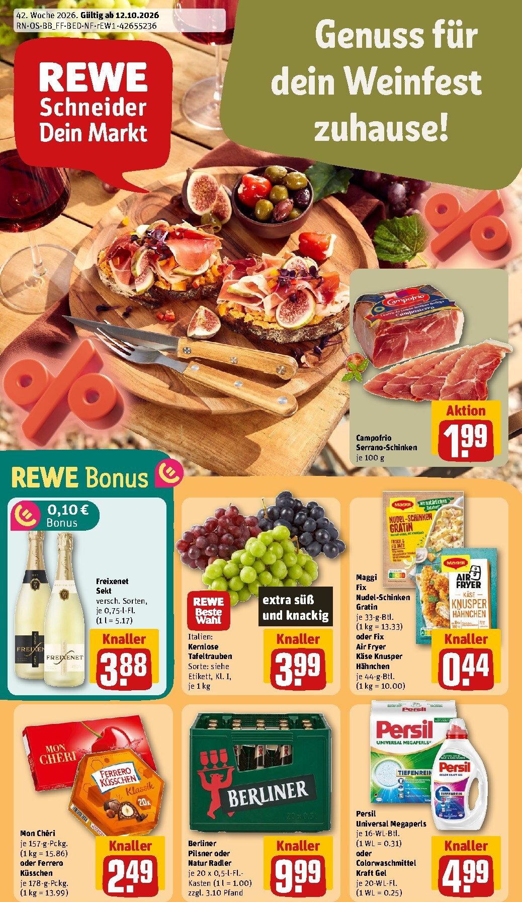 Rewe Prospekt nächste Woche – von Montag 12.10.2026 bis Sonntag 18.10.2026
