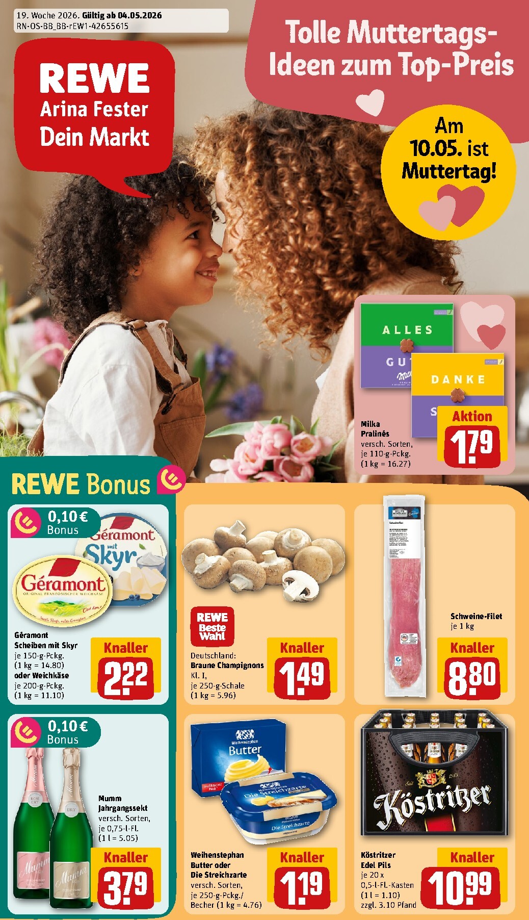 Rewe Prospekt nächste Woche – von Montag 04.05.2026 bis Sonntag 10.05.2026
