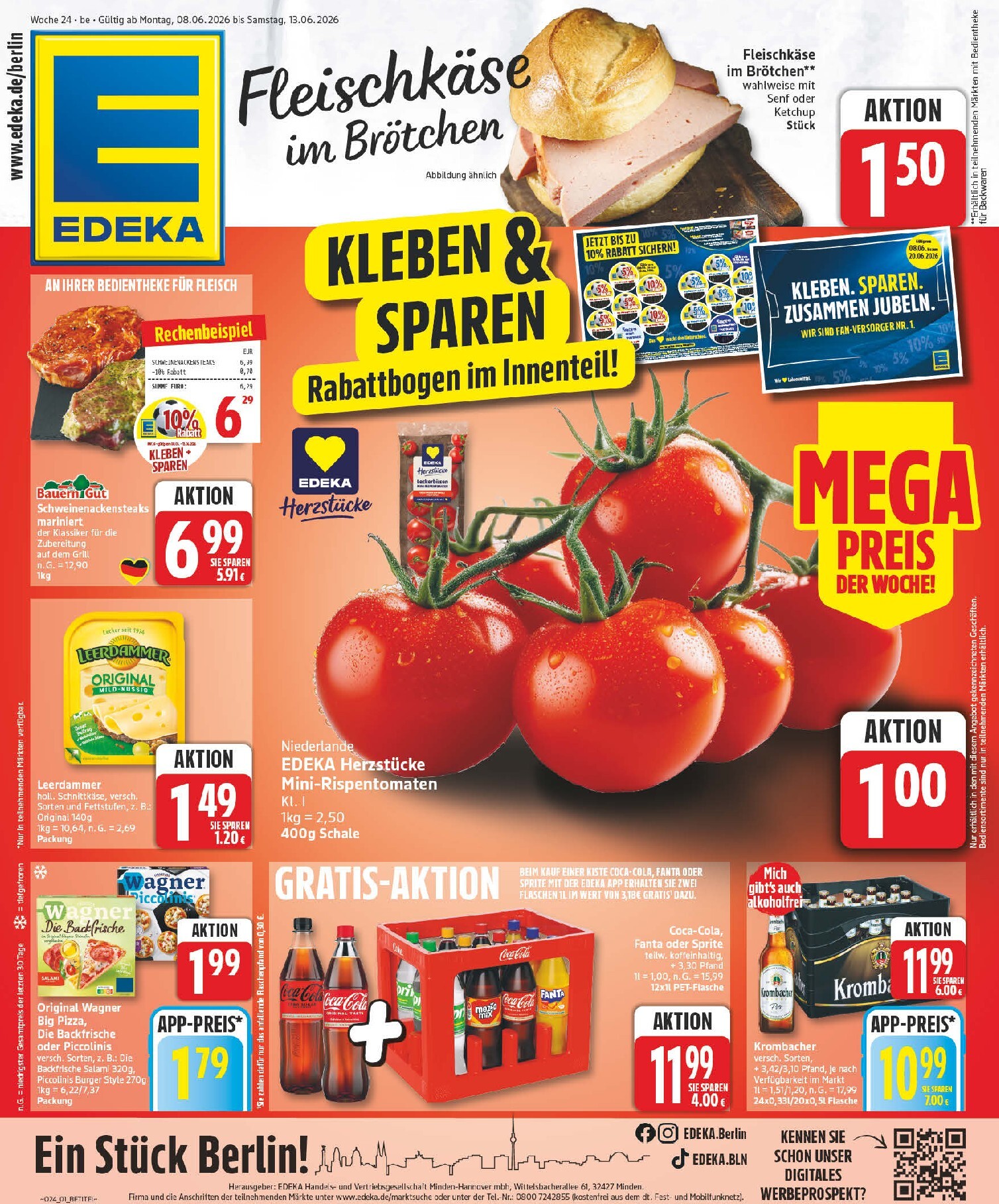 Edeka Prospekt nächste Woche – von Montag 08.06.2026 bis Samstag 13.06.2026